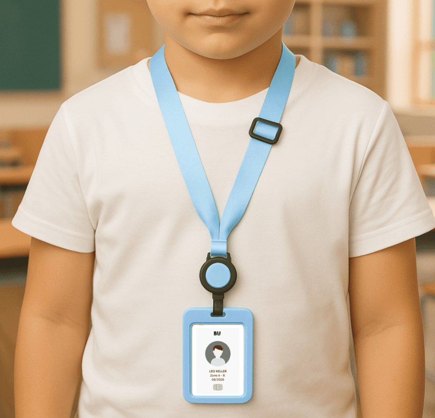 AVERY Lanyard mit Kartenhalter blau