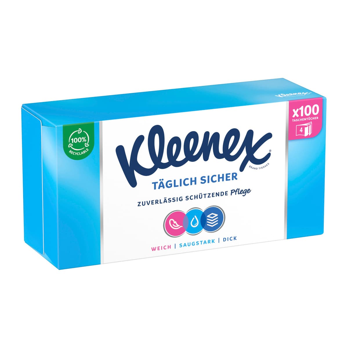 Produktbild Kleenex Täglich Sicher Taschentücher Box 2 von 2
