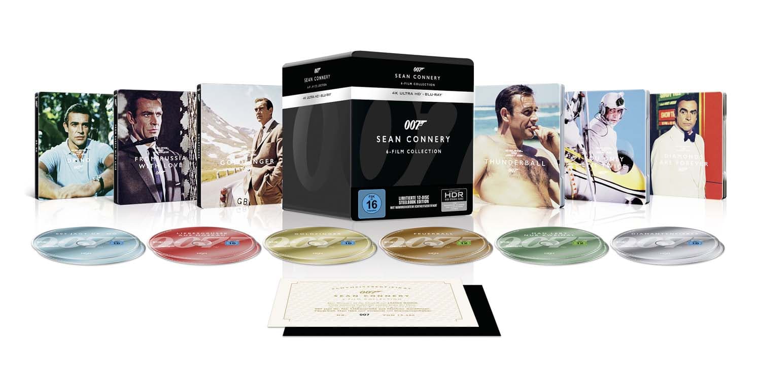 Produktbild Sean Connery 6Film Collection - 4K UHD - Steelbook - Exklusiv 2 von 2
