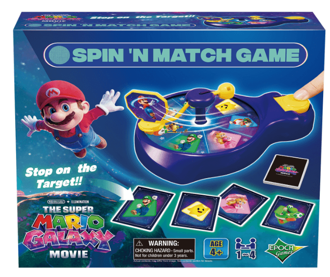 Super Mario Galaxy Movie Spin'n Match Game