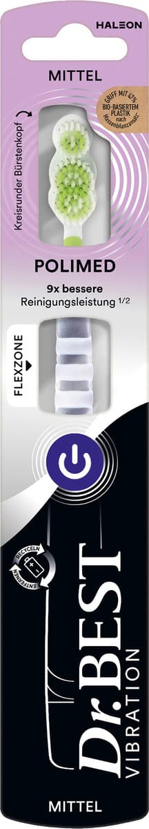 Dr.BEST Vibration Polimed Zahnbürste mittel