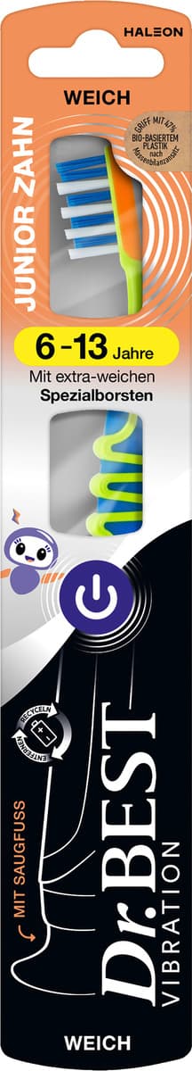Dr.BEST KIDS Vibration Juniorzahn weich Zahnbürste