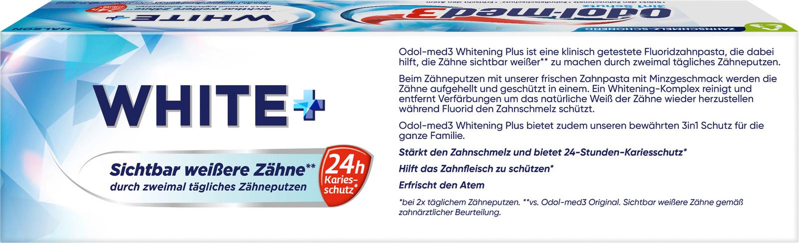 Produktbild Odol-med3 White + Zahncreme  2 von 9