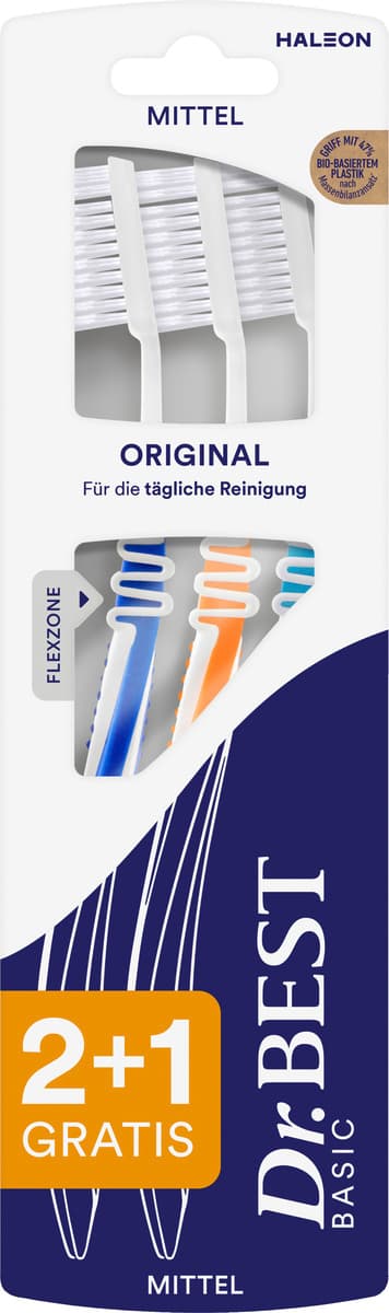 Dr.BEST Classic Original mittel 2+1 Zahnbürste