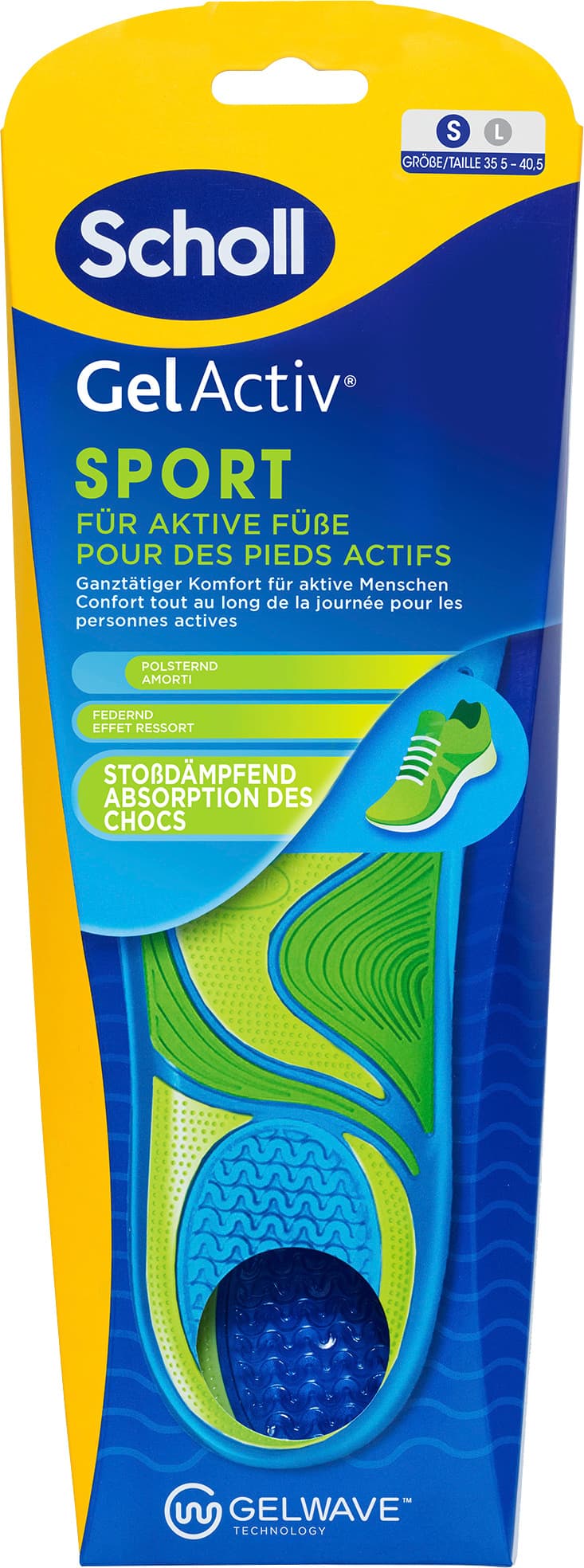 Scholl GelActiv E-Sohle Sport Gr. S