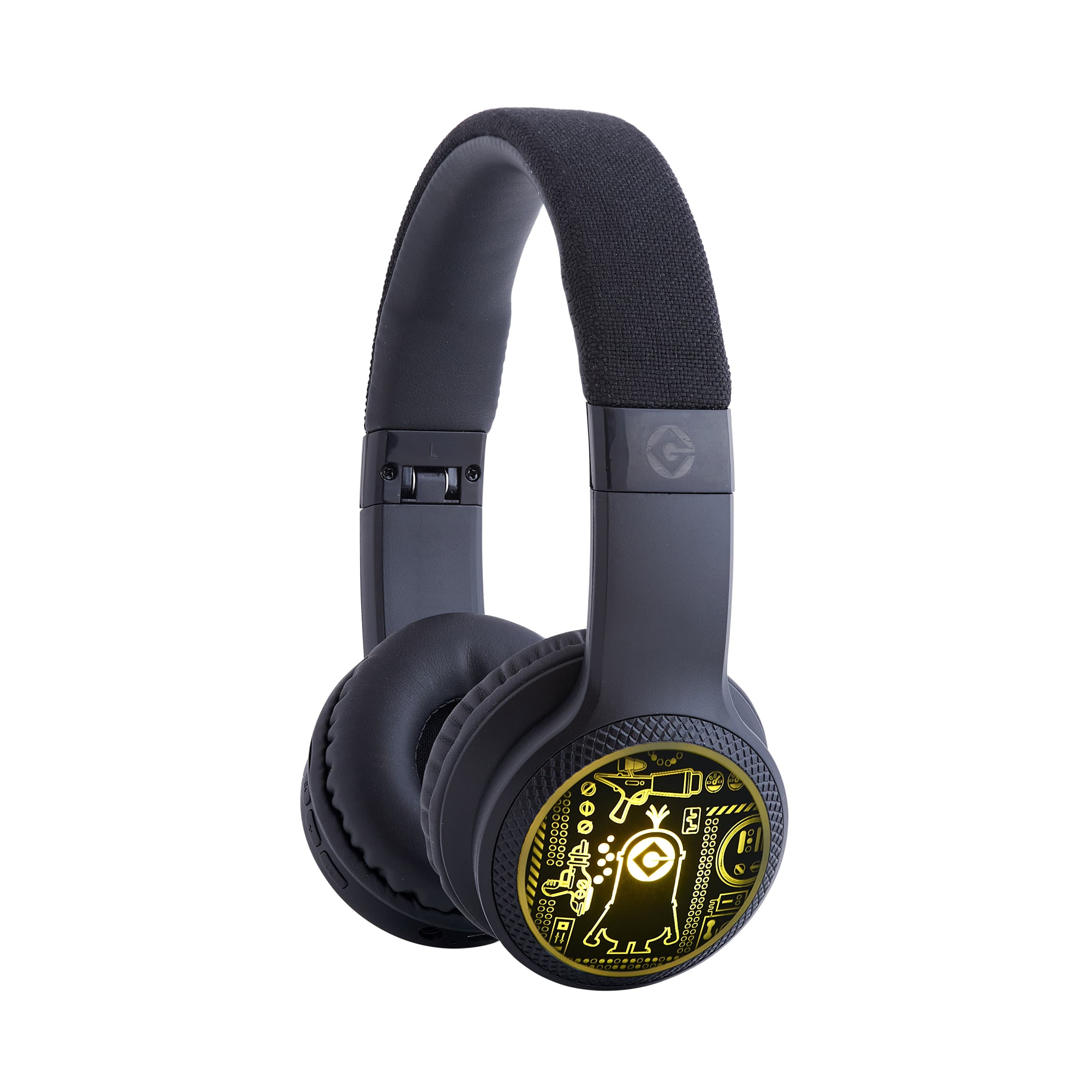 Lazerbuilt Minions Pulsing Light up BT Headphones