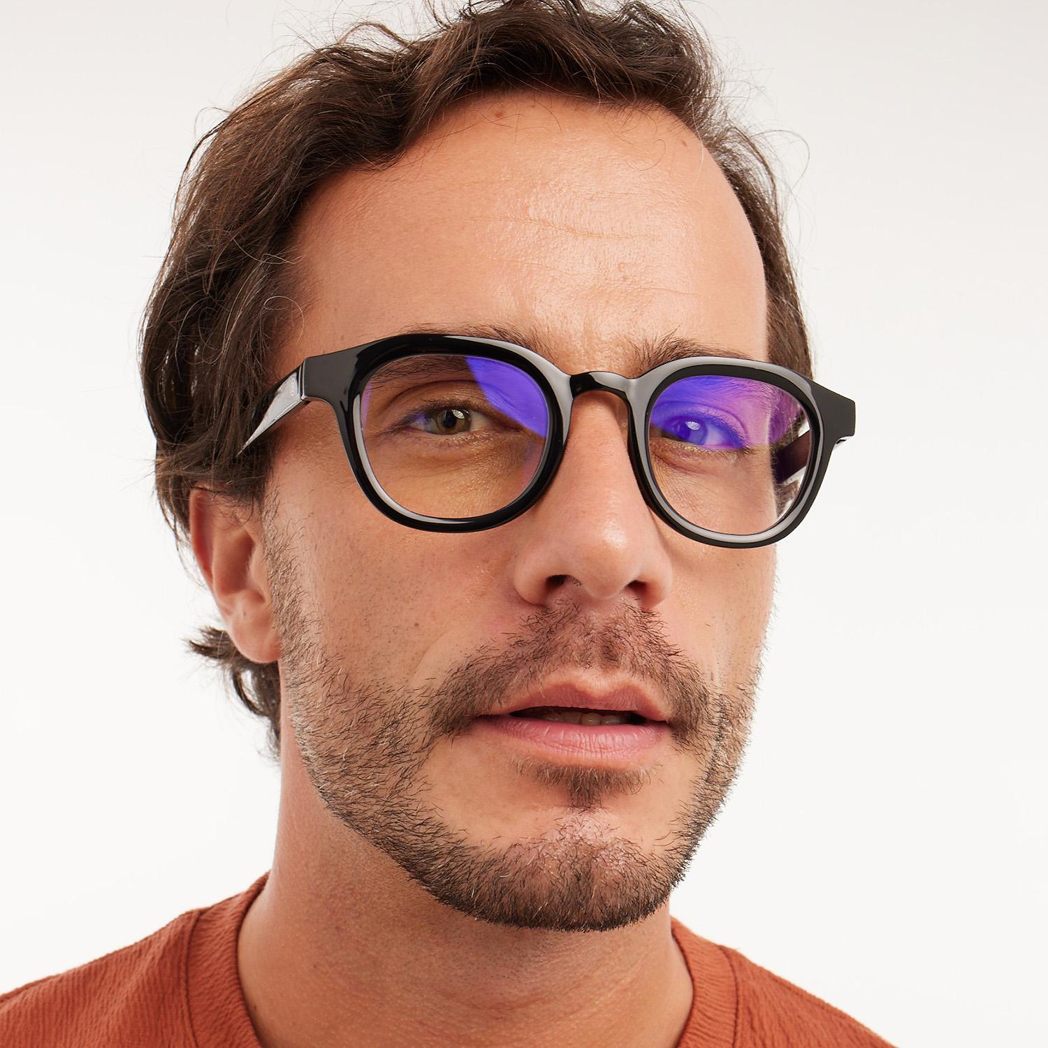 Produktbild Barner Designerbrille mit Blaulichtfilter Lesebrille Andy Black Noir Glossy Neutral 5 von 6