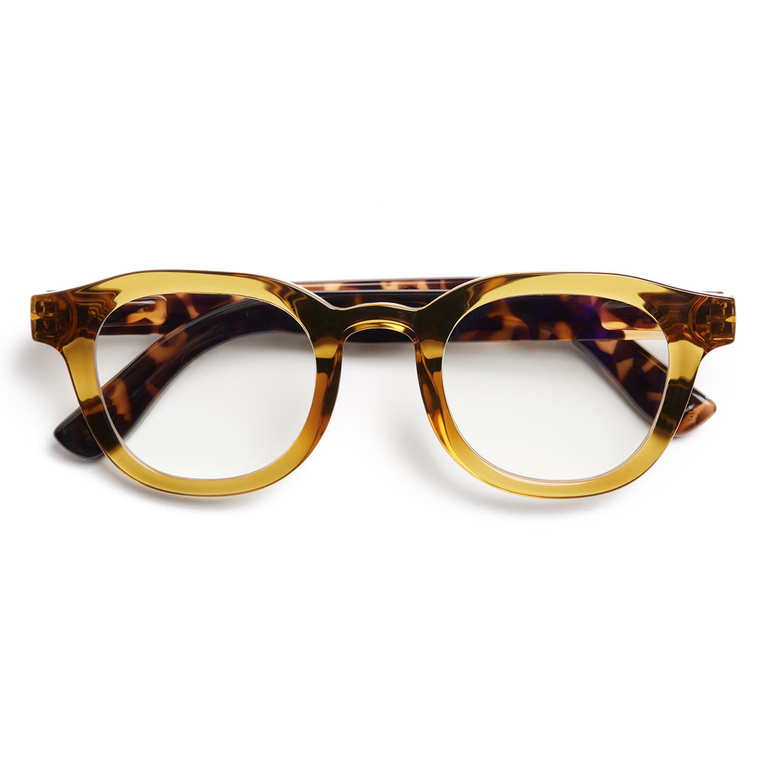 Barner Designerbrille mit Blaulichtfilter Lesebrille Andy Ecru Olive Combi Glossy Neutral