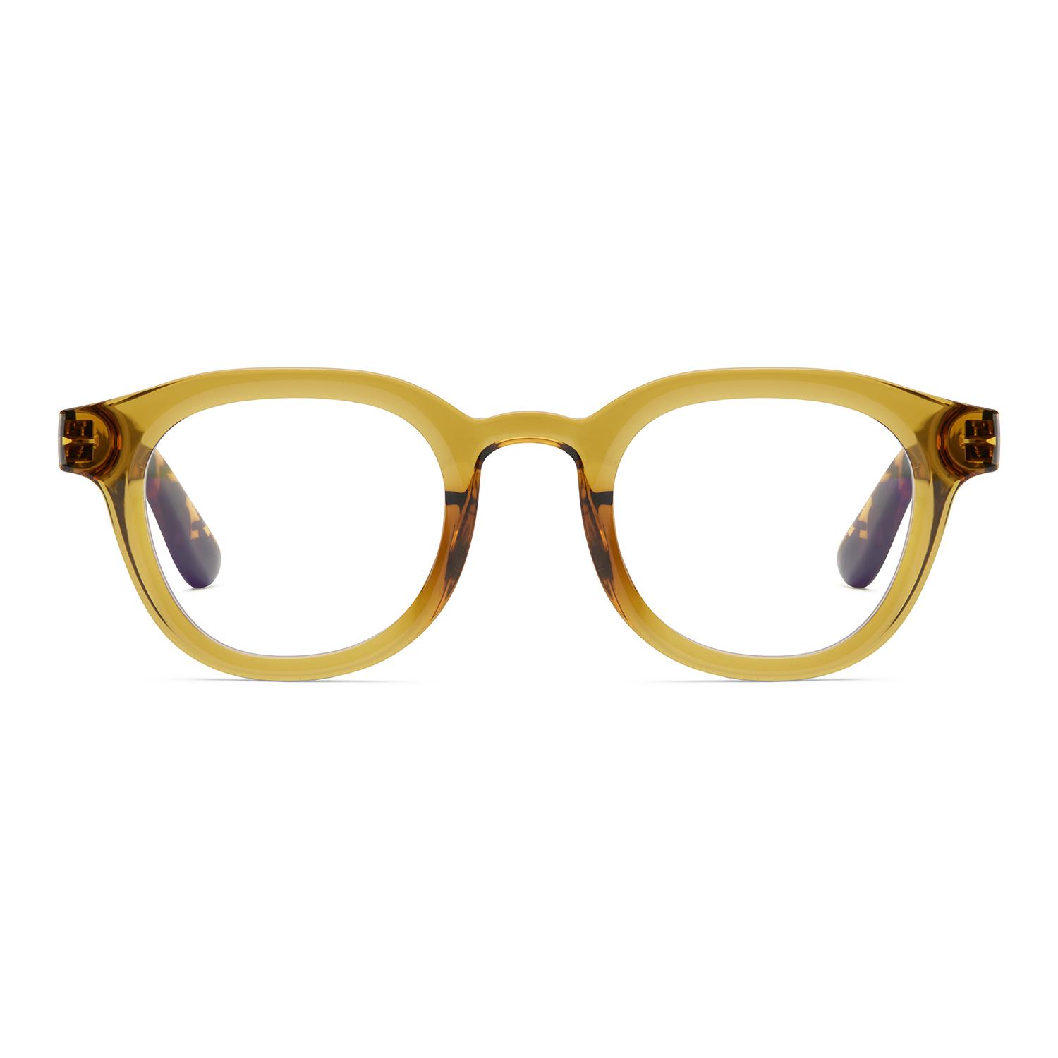 Produktbild Barner Designerbrille mit Blaulichtfilter Lesebrille Andy Ecru Olive Combi Glossy +1,5 2 von 6