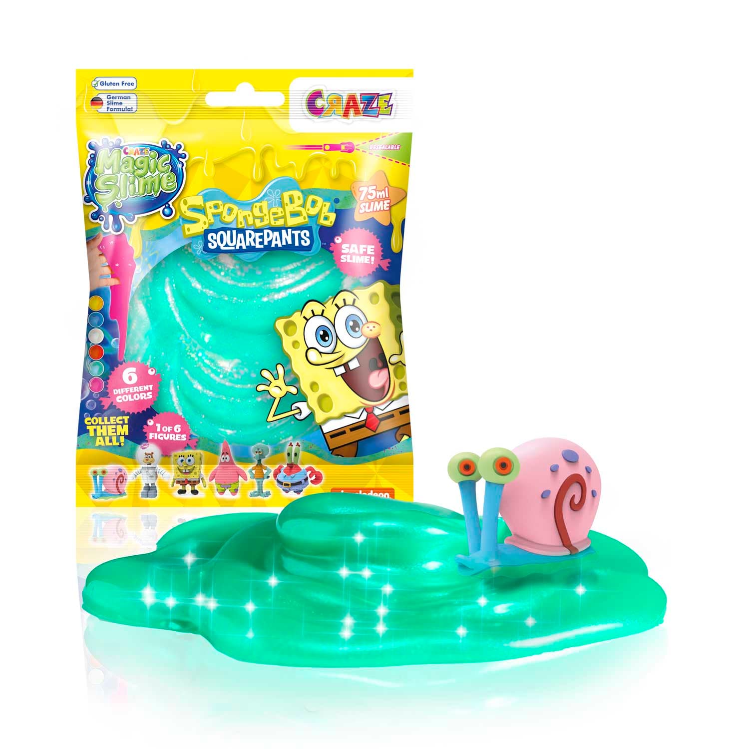 CRAZE Magic Slime Bag Surprise SpongeBob sortiert (Keine Auswahl möglich)