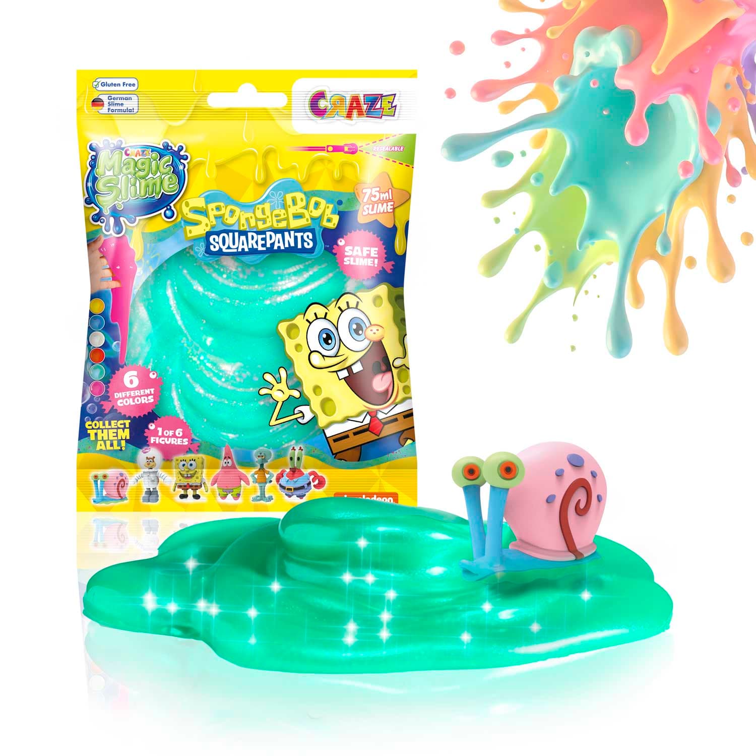 CRAZE Magic Slime Bag Surprise SpongeBob sortiert (Keine Auswahl möglich)