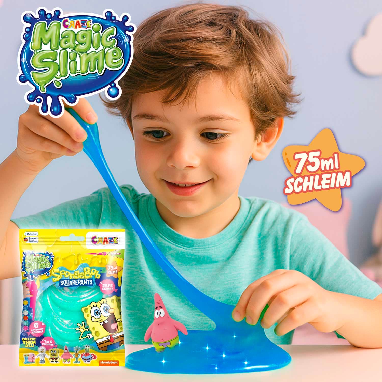 CRAZE Magic Slime Bag Surprise SpongeBob sortiert (Keine Auswahl möglich)