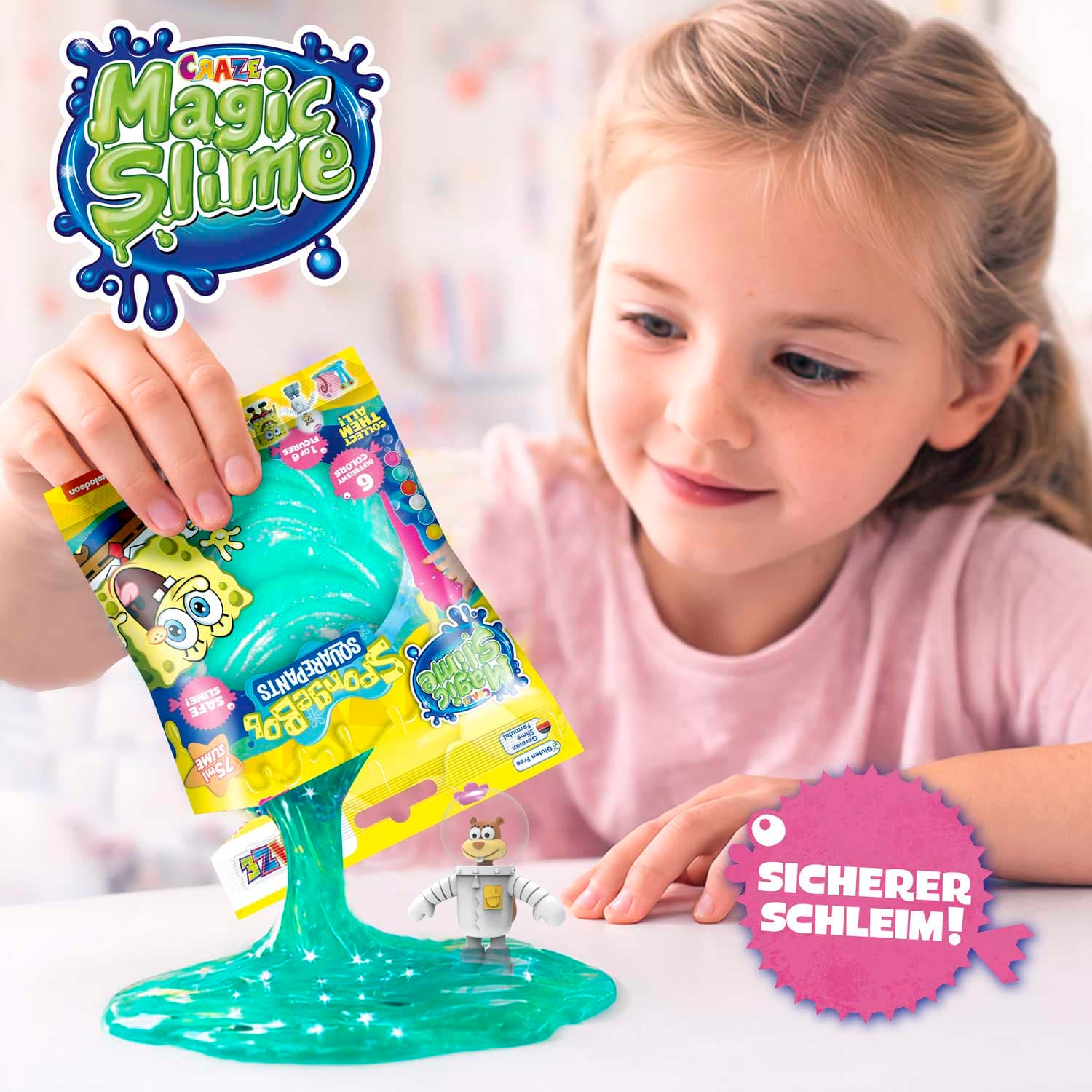 CRAZE Magic Slime Bag Surprise SpongeBob sortiert (Keine Auswahl möglich)