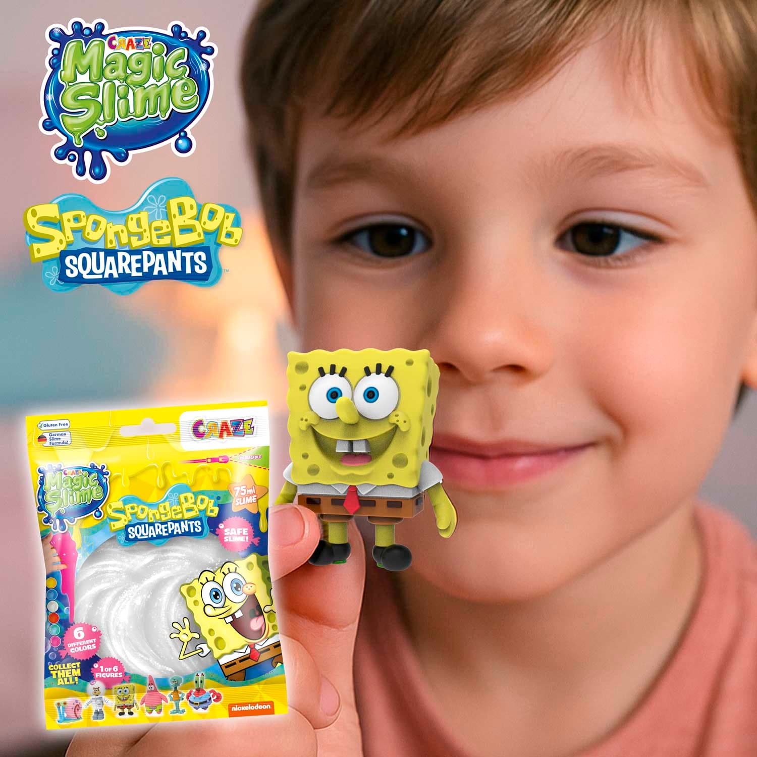 CRAZE Magic Slime Bag Surprise SpongeBob sortiert (Keine Auswahl möglich)