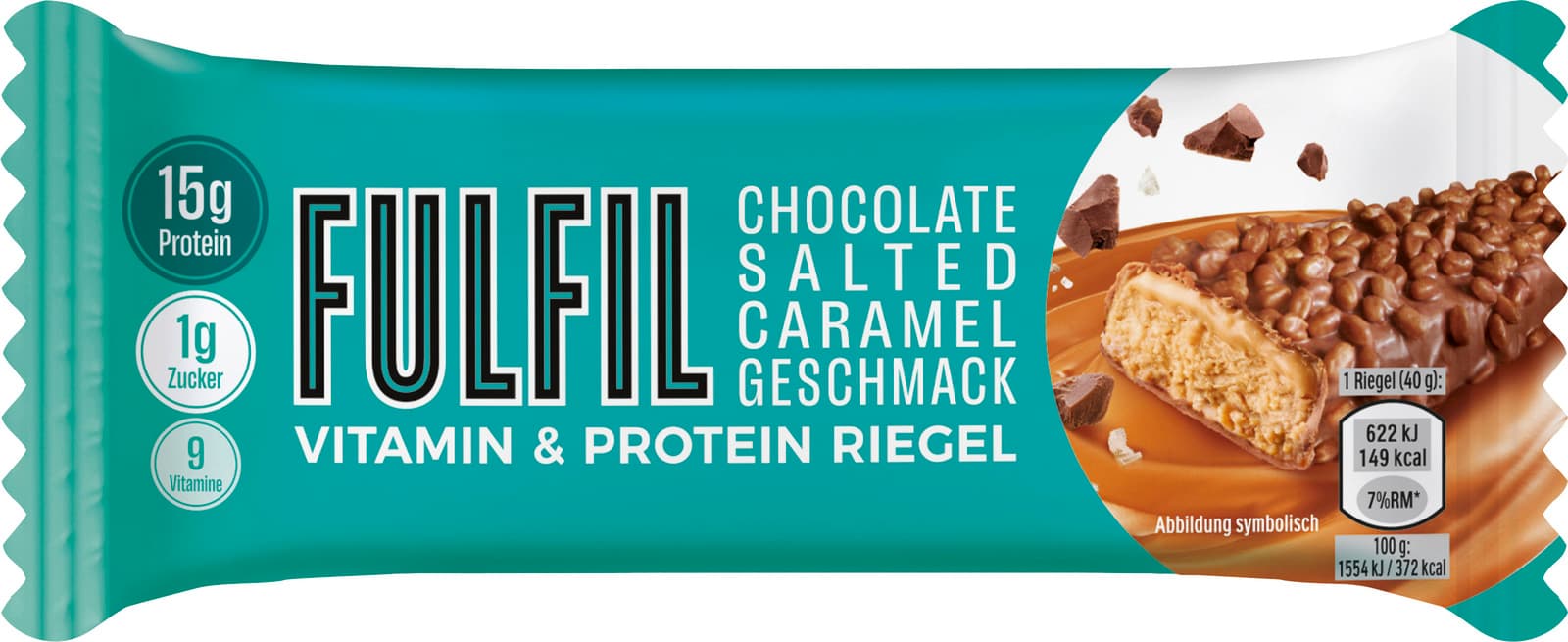 Fulfil Vitamin & Protein Riegel Chocolate Salted Caramel Geschmack