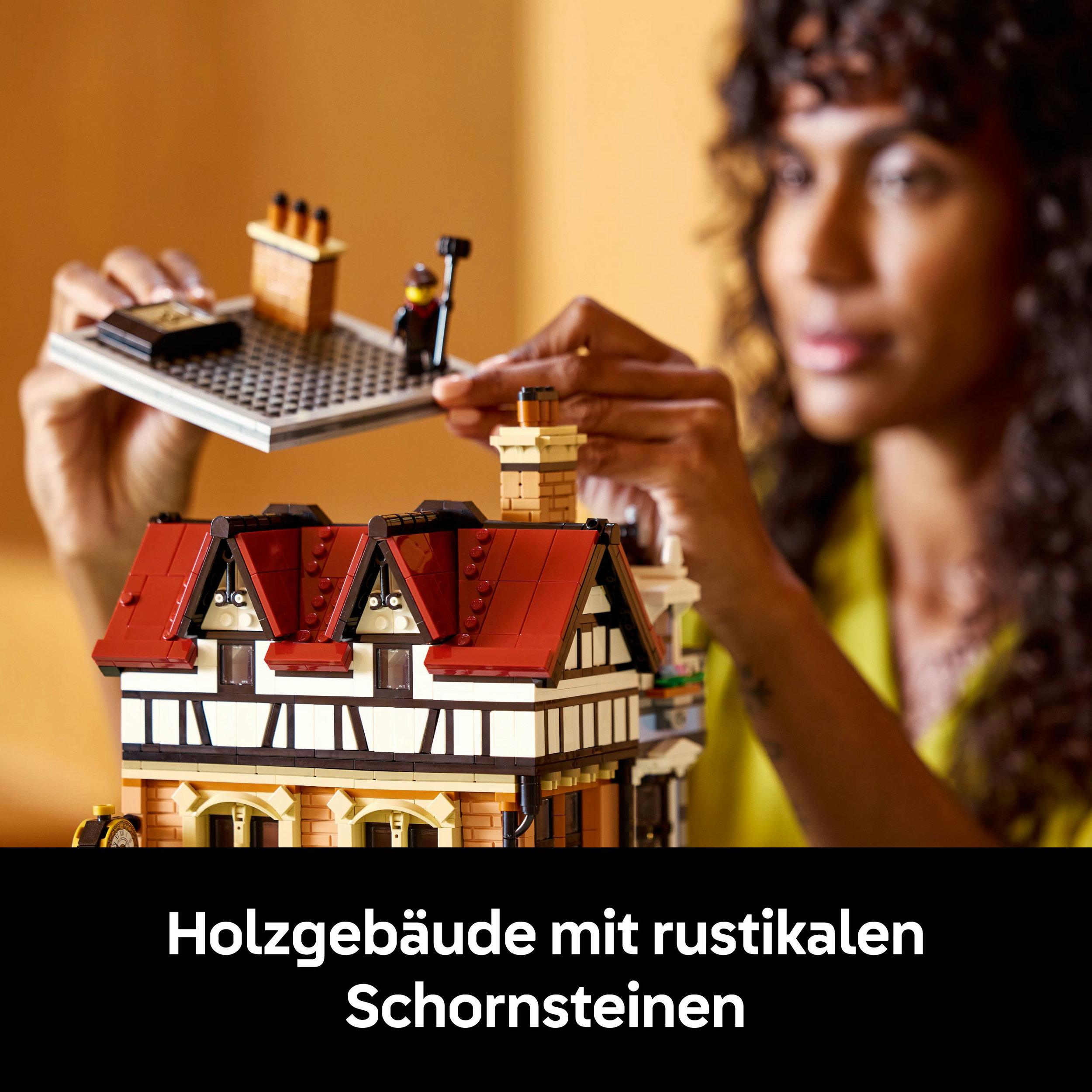 Produktbild LEGO Icons Eckhaus im Tudorstil, Miniatur Haus 10350 4 von 10