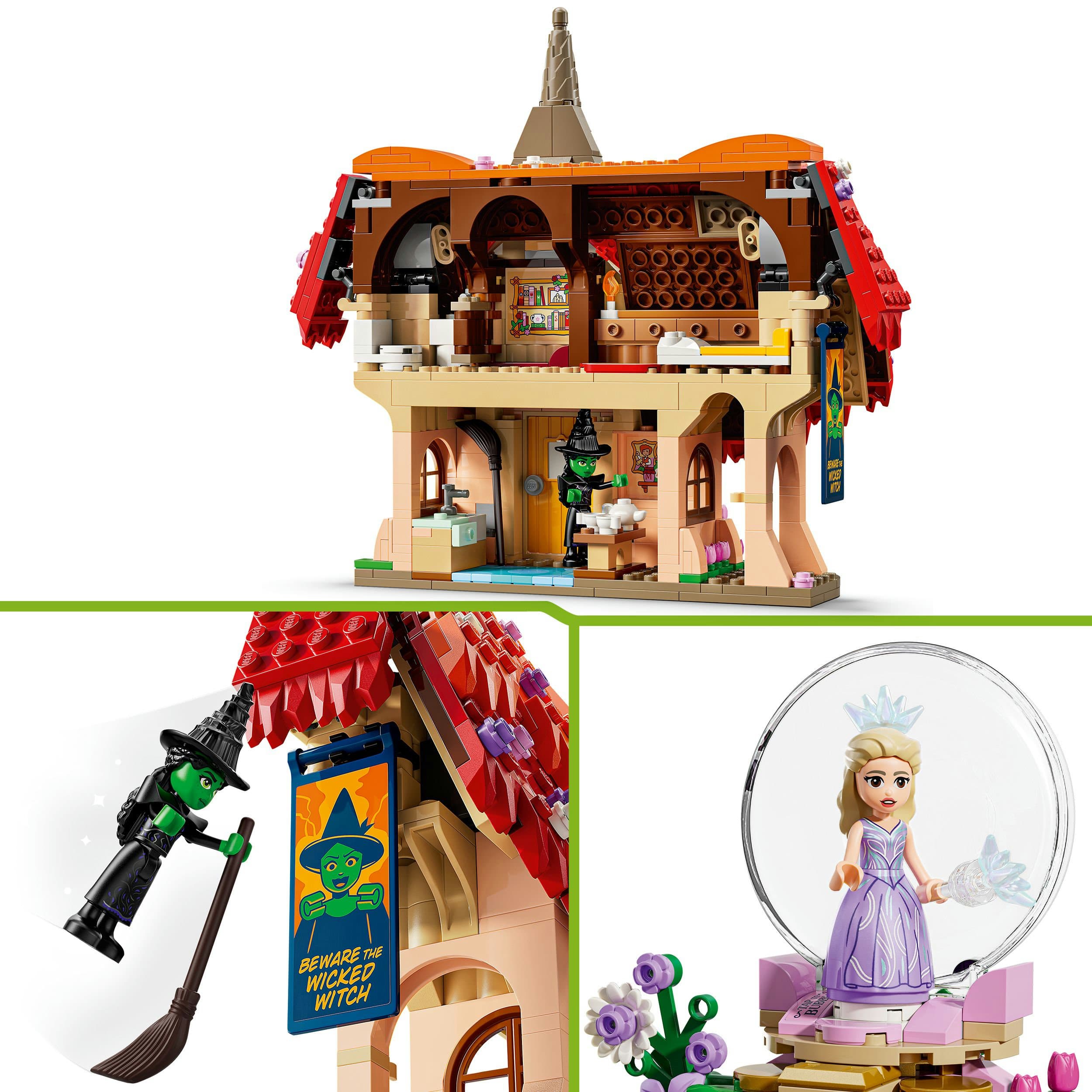Produktbild LEGO Wicked 75690 Glinda und Elphaba im Munchkinland Spielzeug 4 von 9