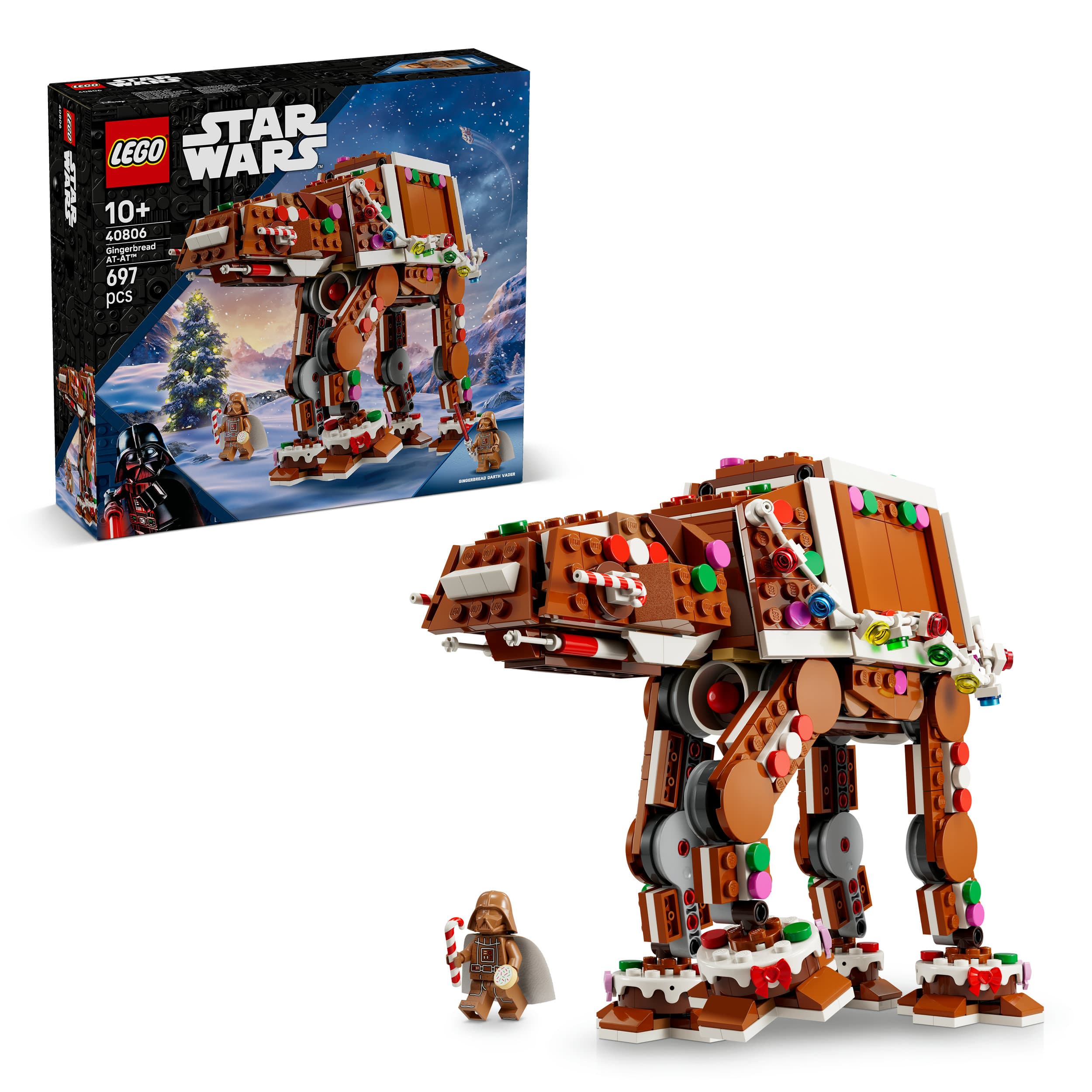 LEGO Star Wars Lebkuchen AT-AT Weihnachtlicher Modellbausatz 40806