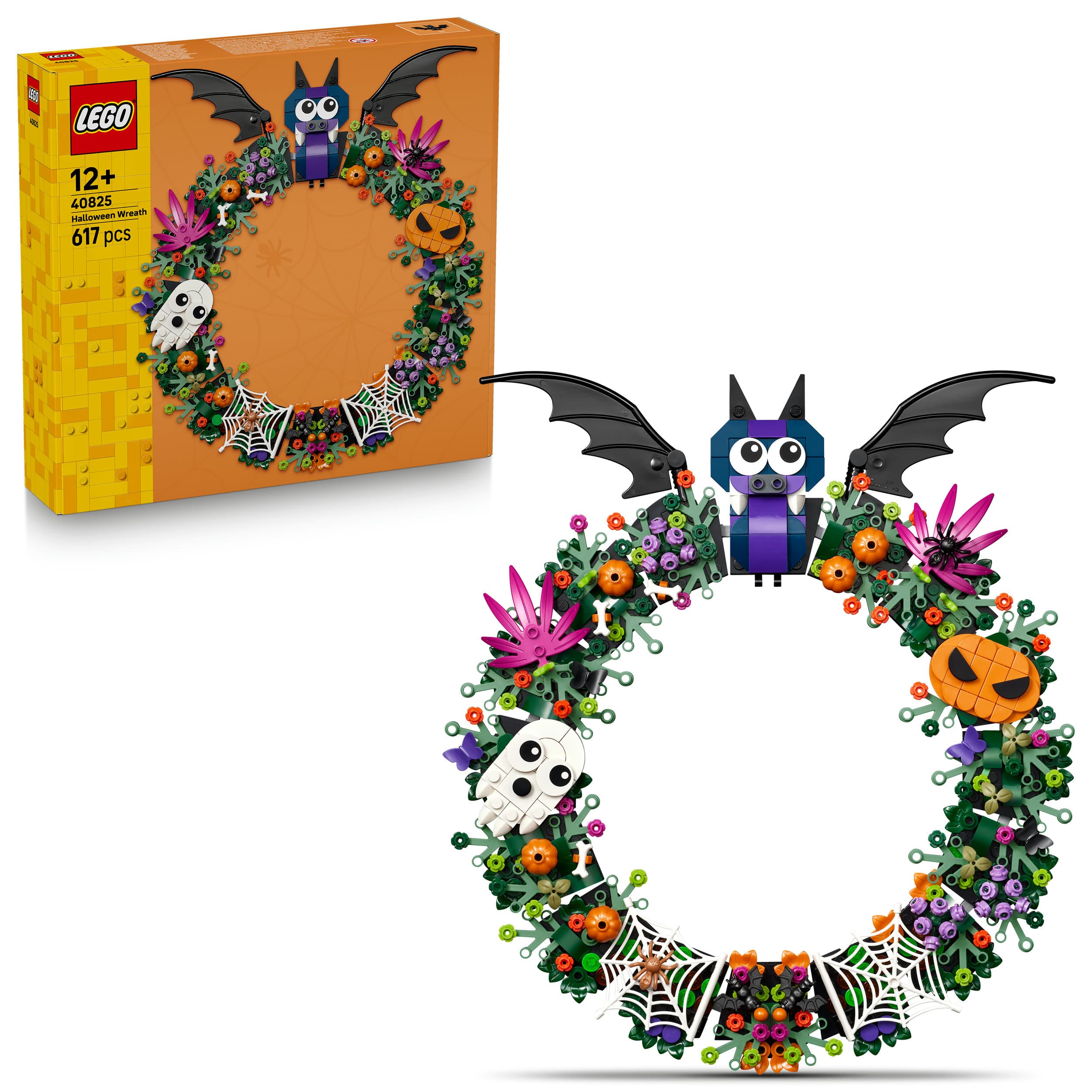 LEGO Halloweenkranz Modellbau - Deko zur Feier des Tages der Toten 40825