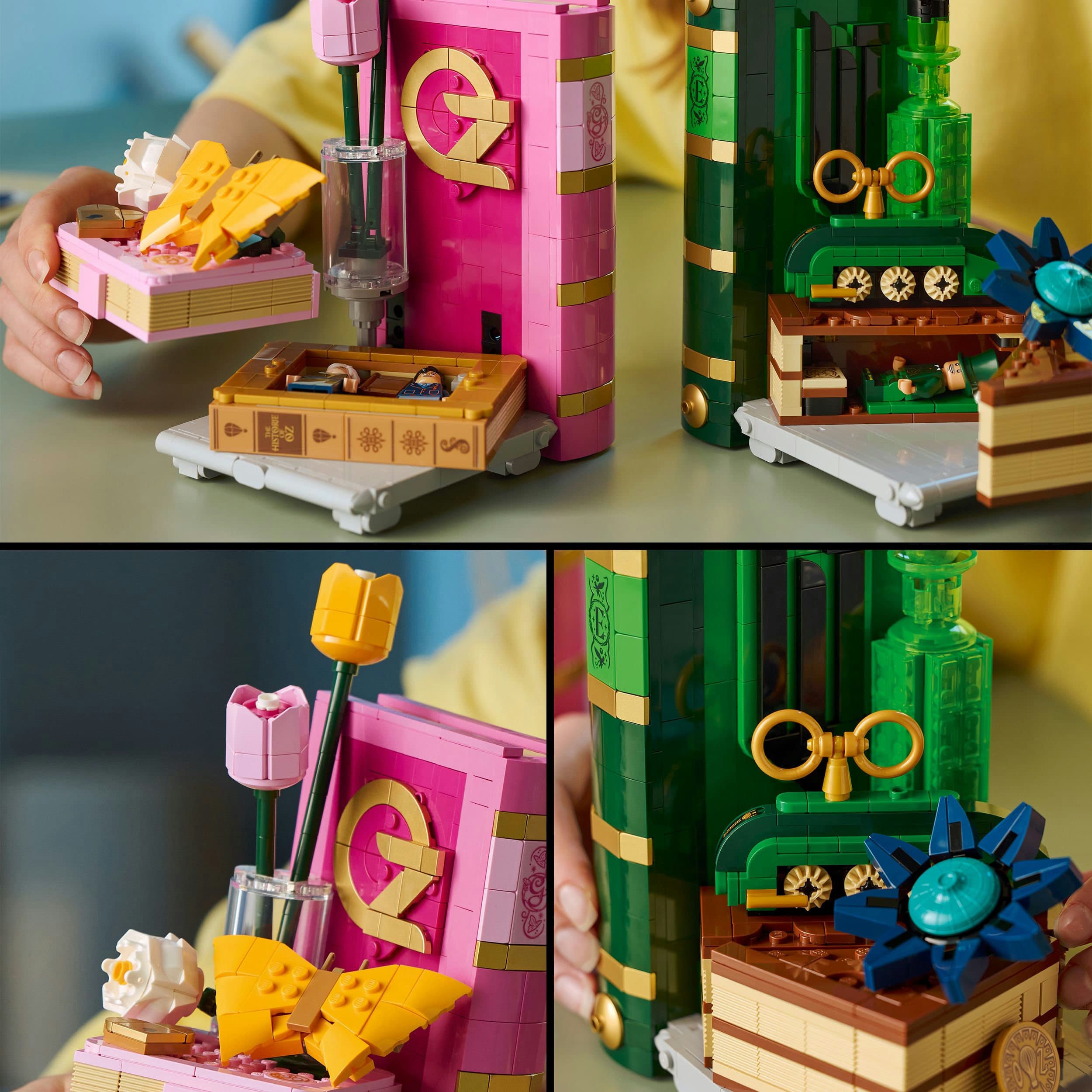 Produktbild LEGO Wicked 75691 Glinda und Elphaba Bücherstützen, Spielzeug zum Bauen 5 von 10
