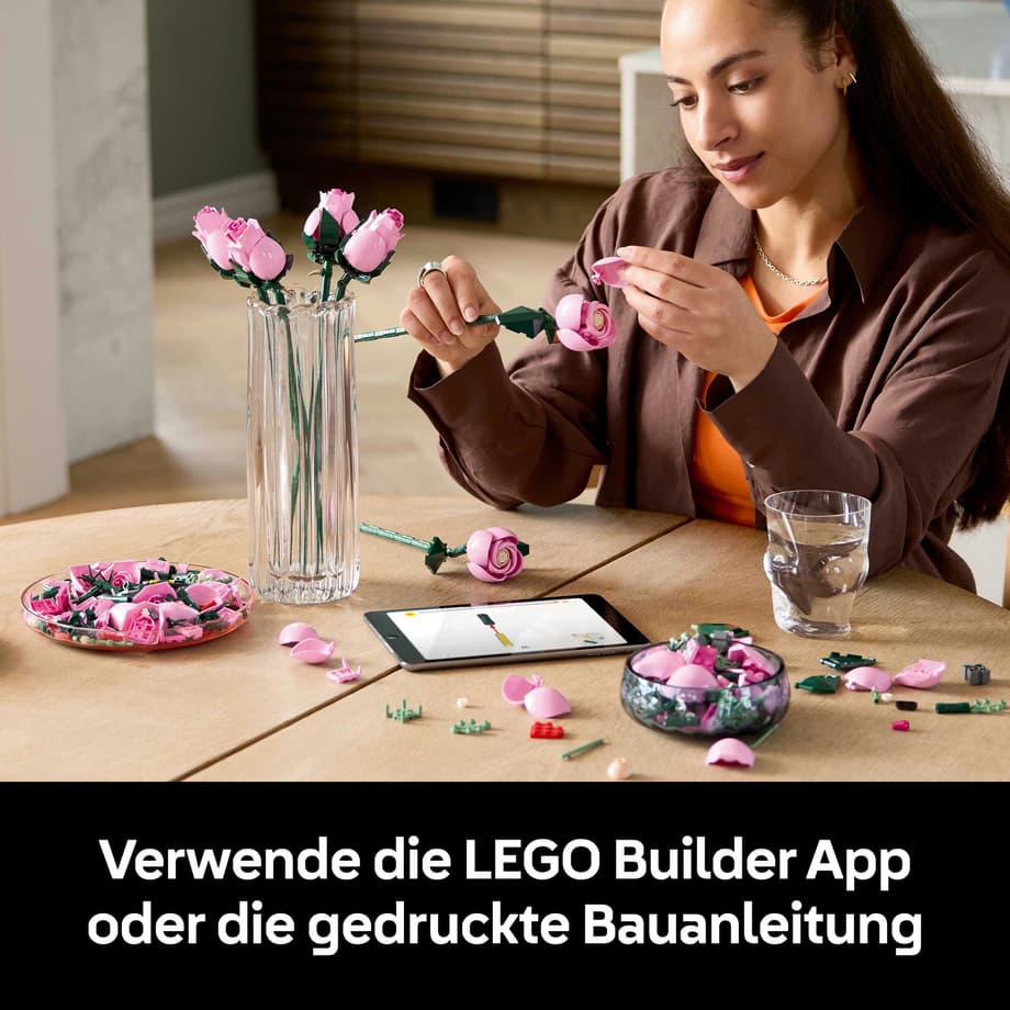 LEGO Botanicals 10374 Rosa Rosenstrauß, Modellbau für Erwachsene online ...