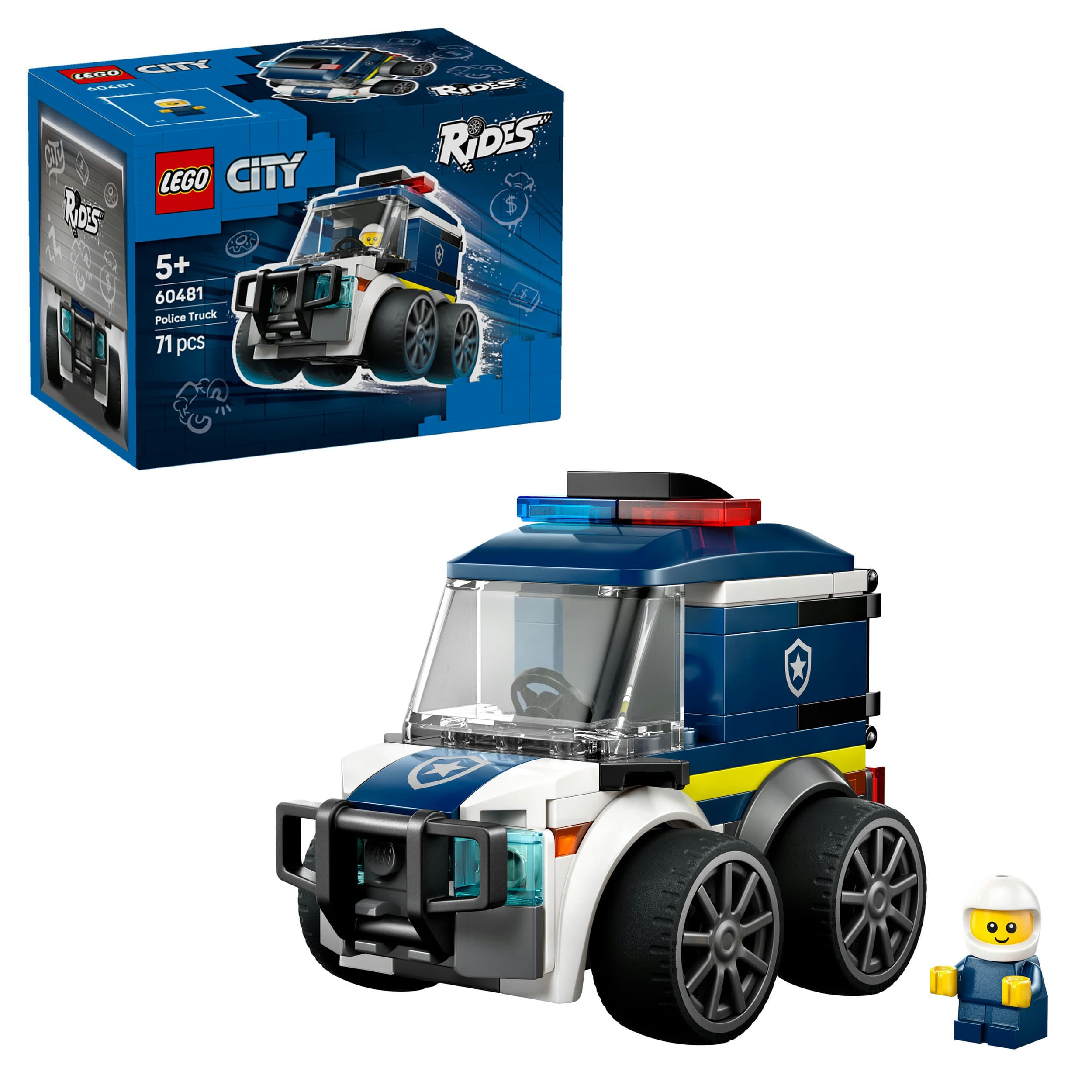 LEGO City 60481 Coole Flitzer – Polizei-Truck