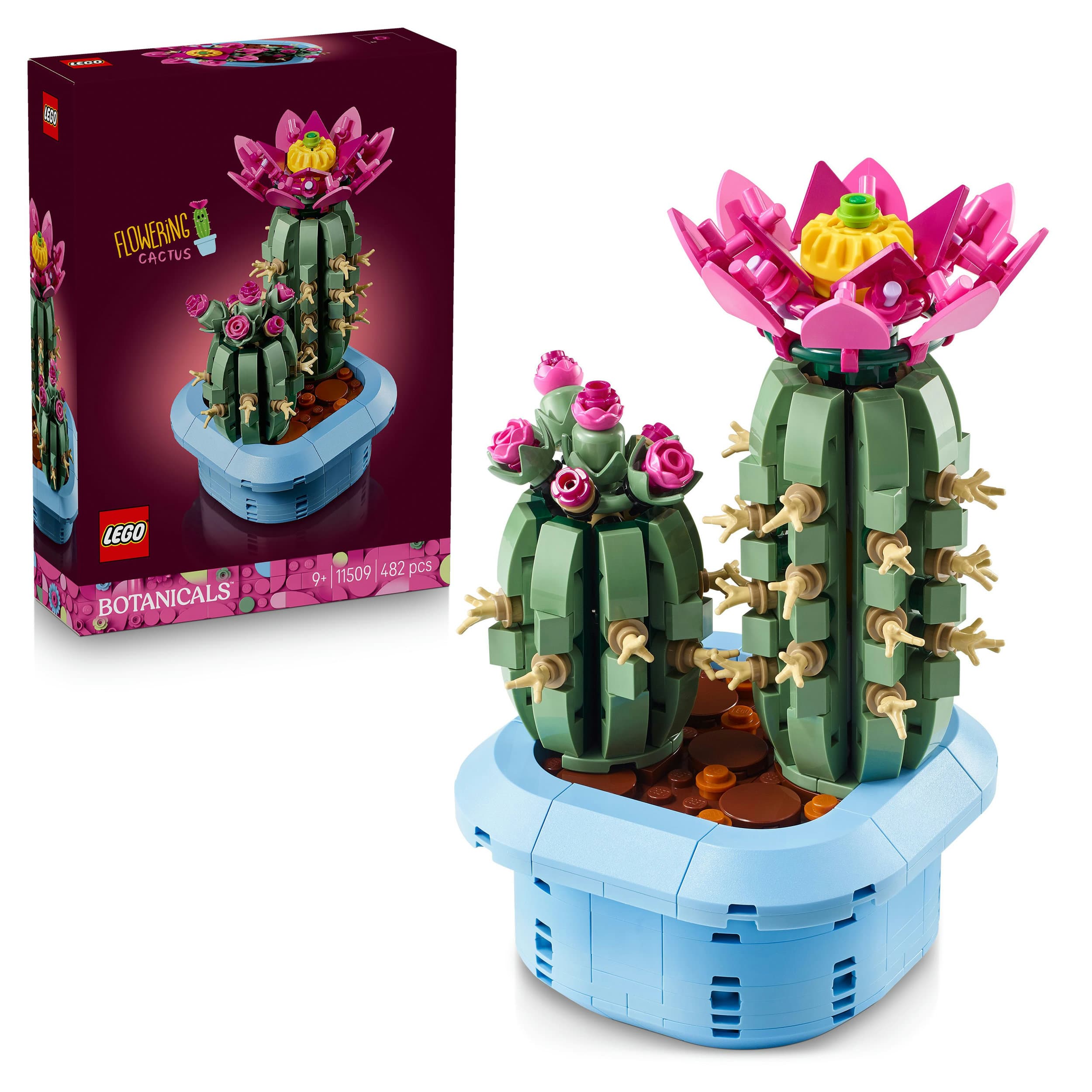 LEGO Botanicals 11509 Blühender Kaktus, Kunstblumen, DIY Deko Pflanze