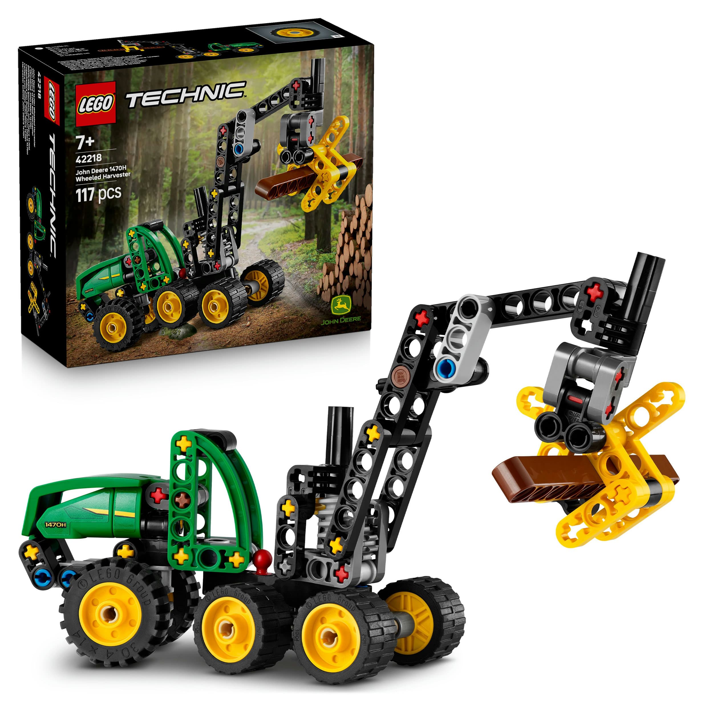 LEGO Technic 42218 John Deere 1470H Rad-Harvester, Kinder Spielzeug