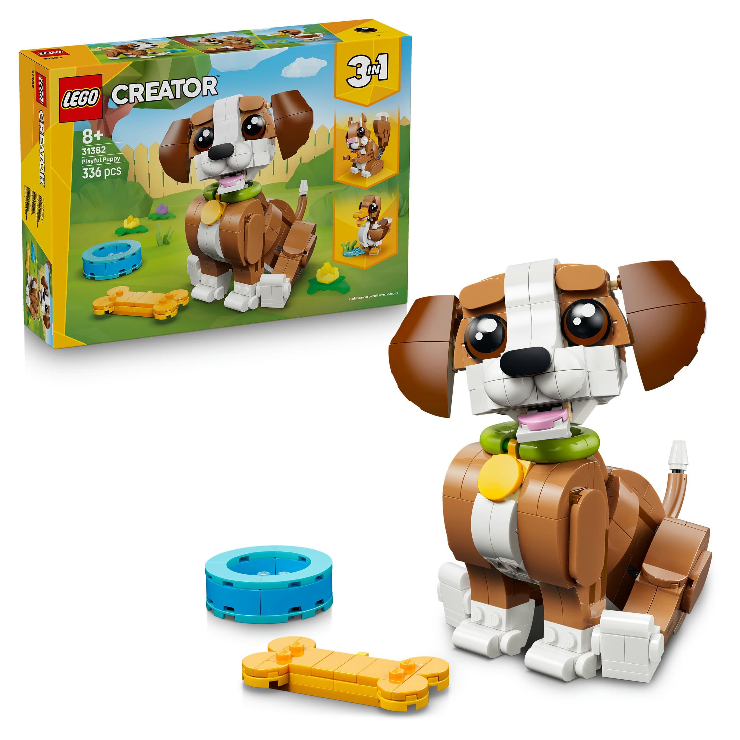 LEGO Creator 3-in-1-Set 31382 Niedliche Tiere: Verspielter Welpe, Spiel