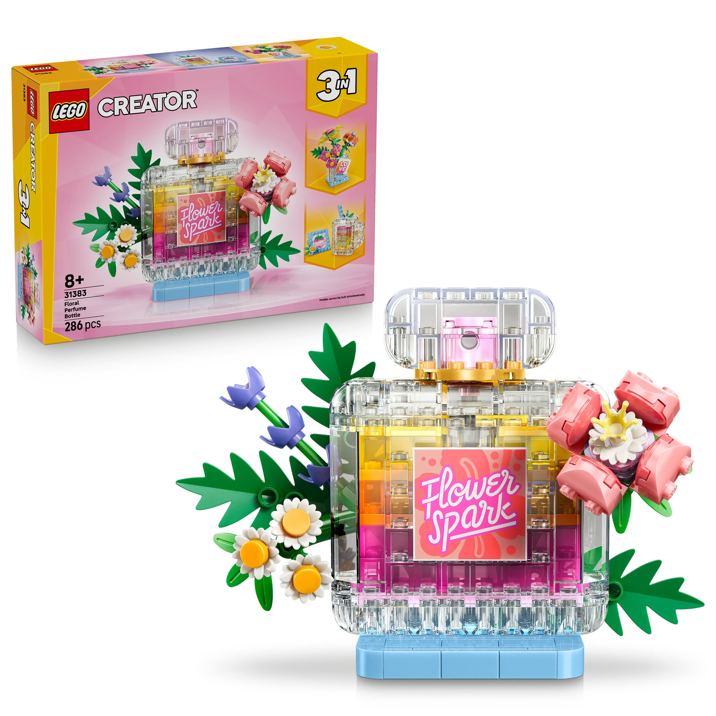 LEGO Creator 3-in-1-Set 31383 Parfümflasche mit Blumendeko