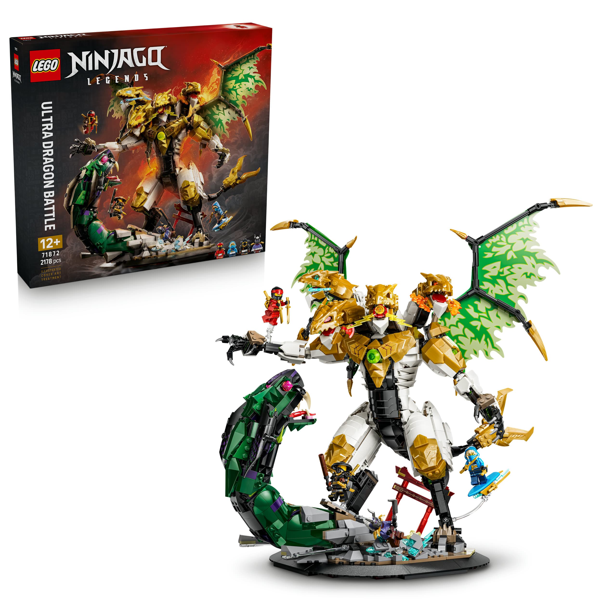 LEGO NINJAGO 71872 Duell mit dem Ultradrachen, Bauspielzeug, Geschenk für Kinder ab 12 Jahren
