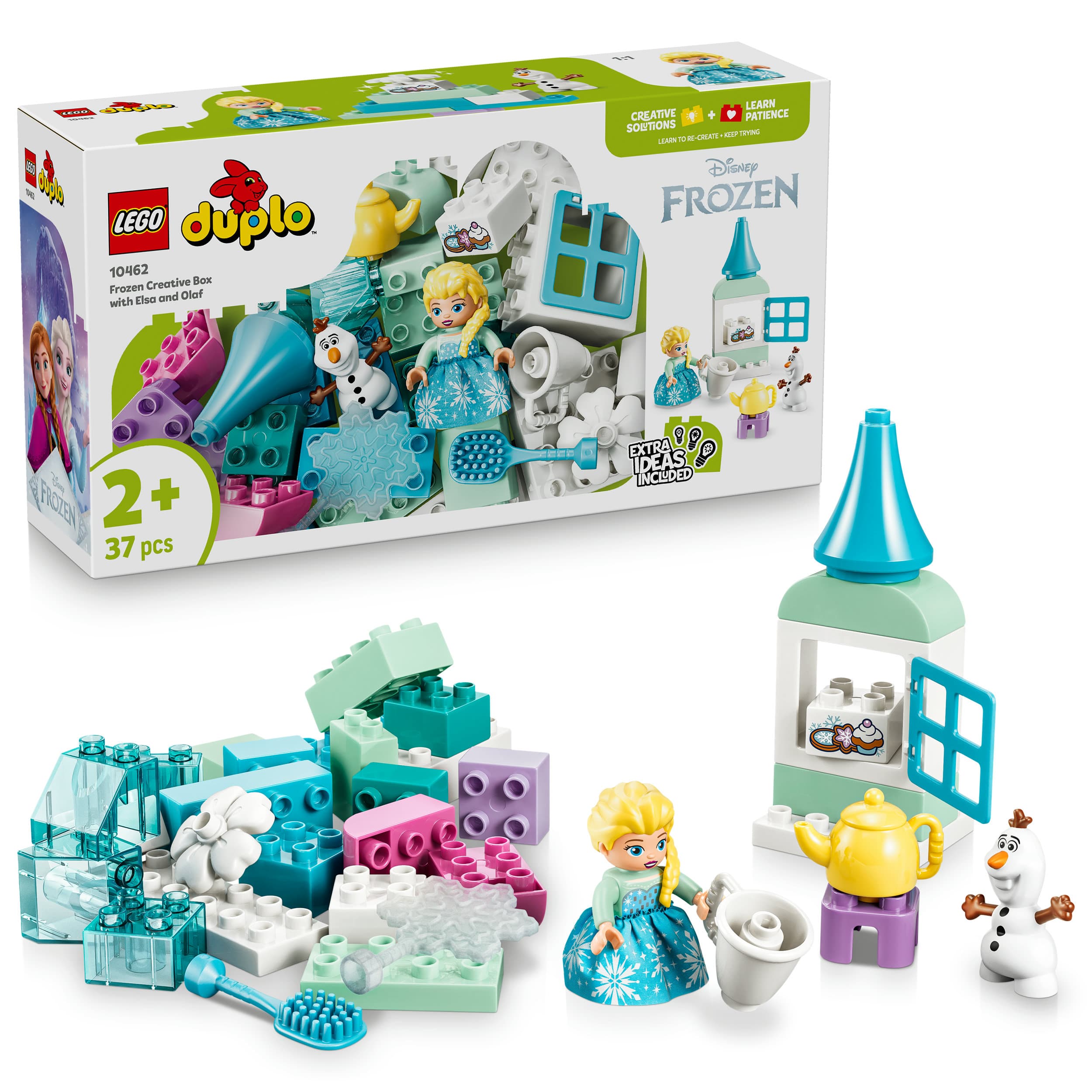LEGO DUPLO | Disney 10462 Frozen Kreativbox mit Elsa und Olaf, Bauset mit 37 Bausteinen