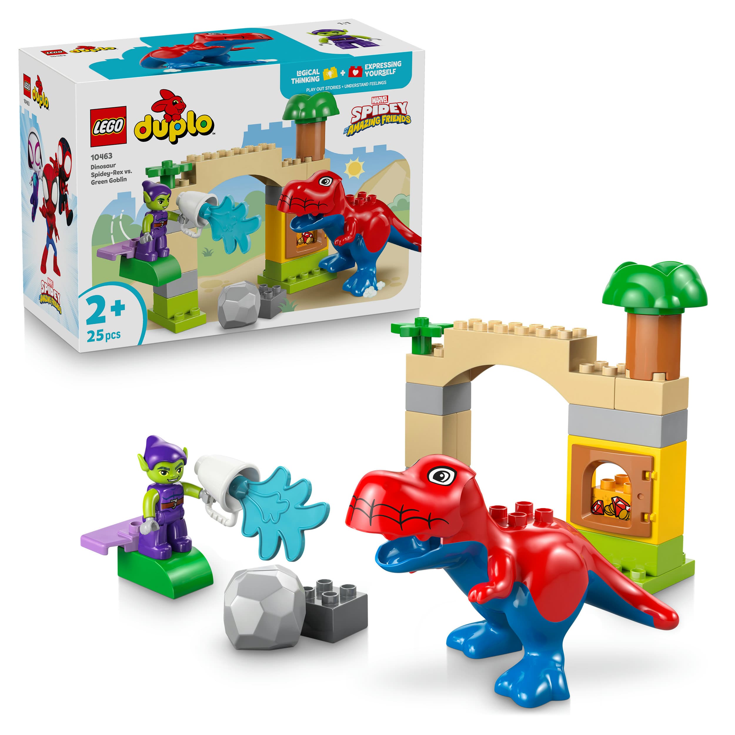 LEGO DUPLO 10463 Marvel Spidey-Rex vs. Green Goblin, Spielzeug