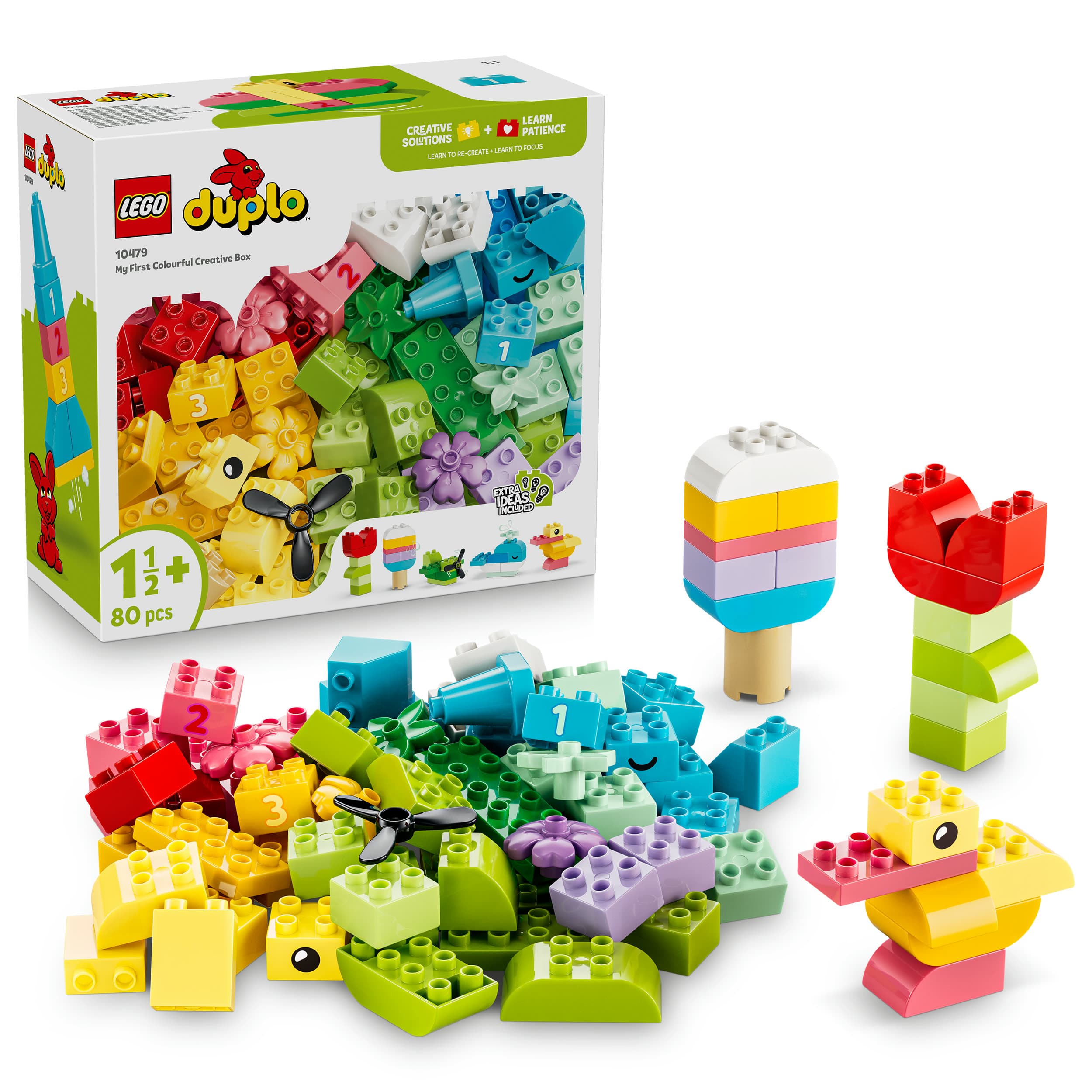 LEGO DUPLO 10479 Classic Bunte Kreativbox, Lern- und Bauspielzeug für ein freies Spielerlebnis