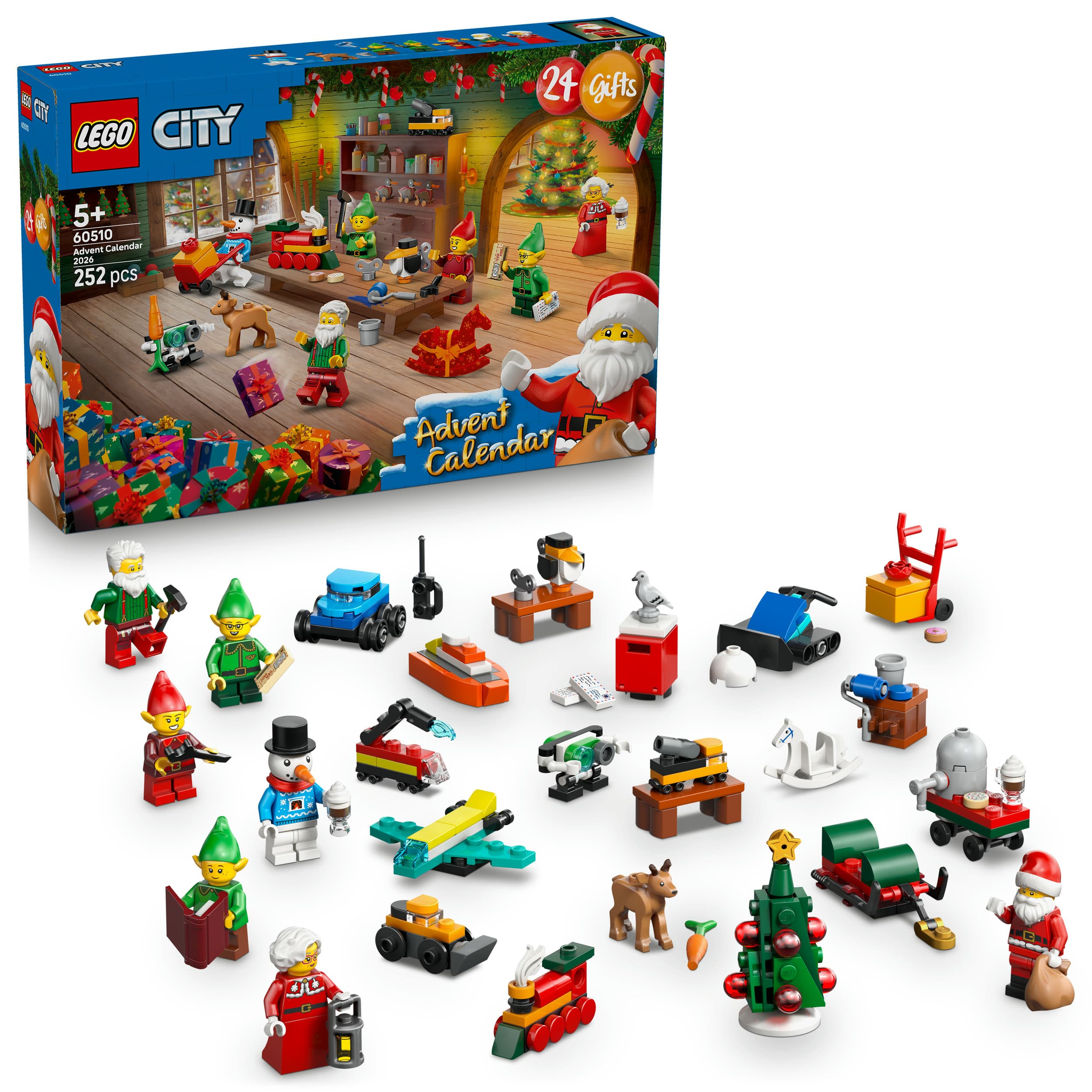 LEGO City Adventskalender 2026 Werkstatt des Weihnachtsmanns 60510
