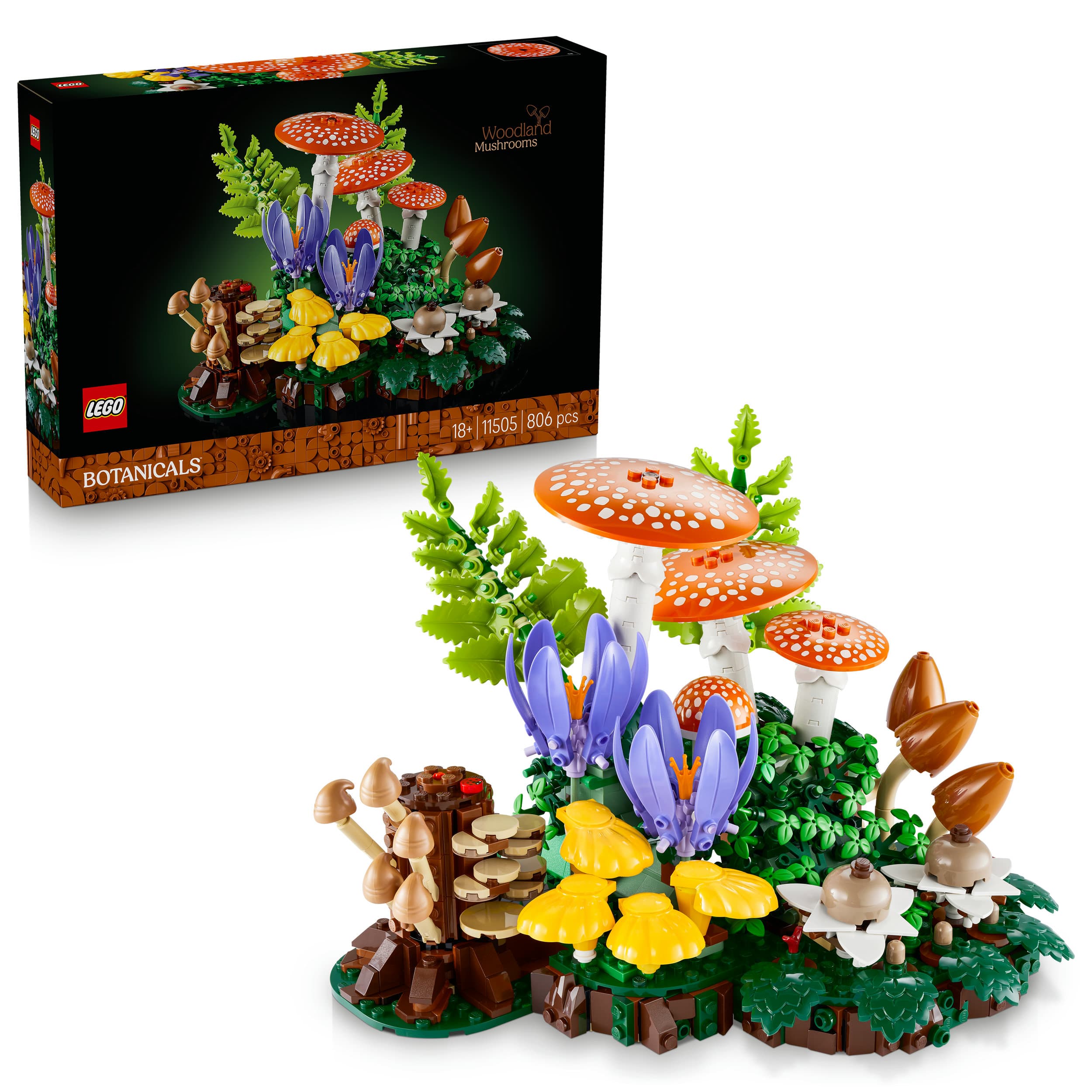 LEGO Botanicals 11505 Waldpilze, Modellbau für Erwachsene