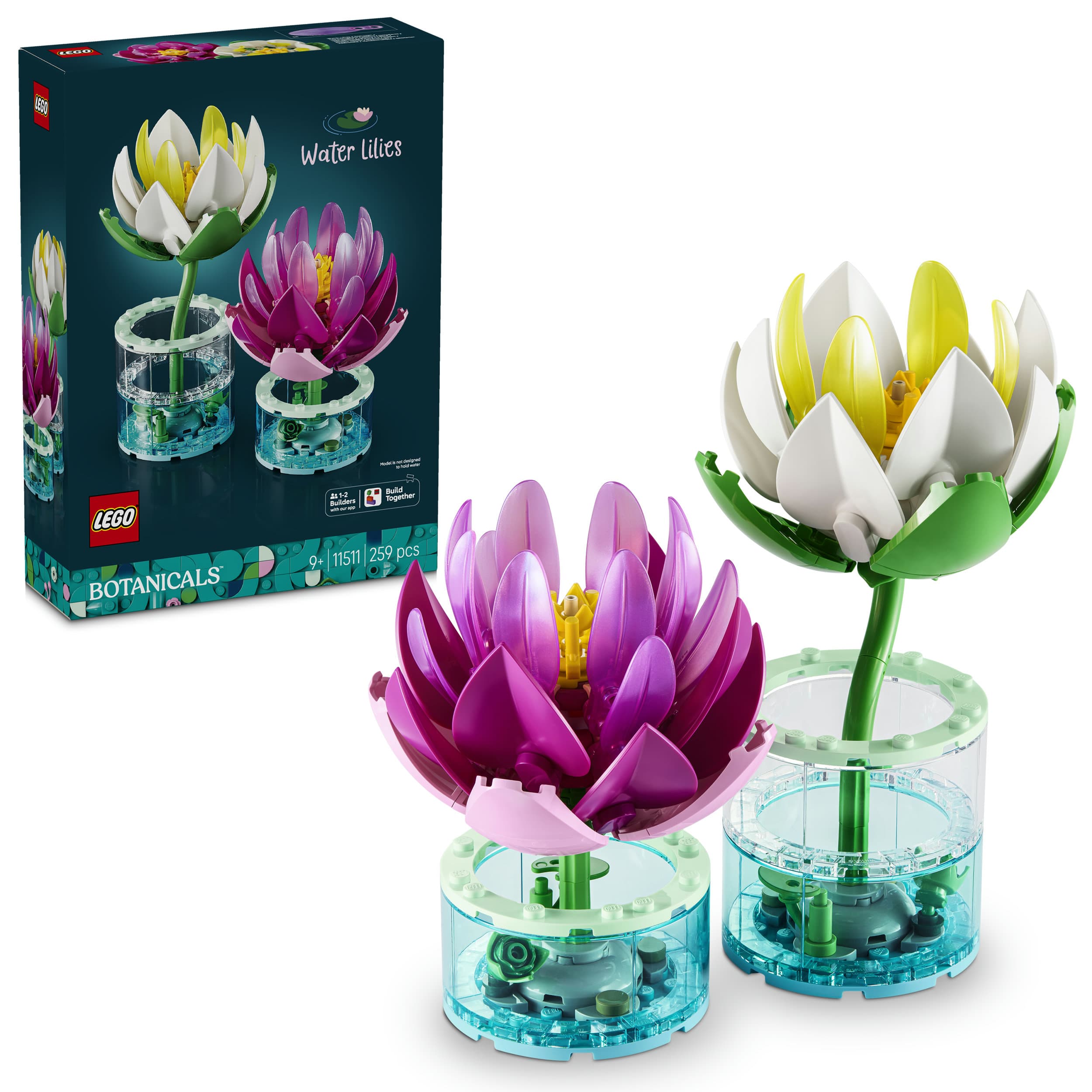LEGO Botanicals 11511 Seerosen, Kinderzimmer Deko zum Bauen
