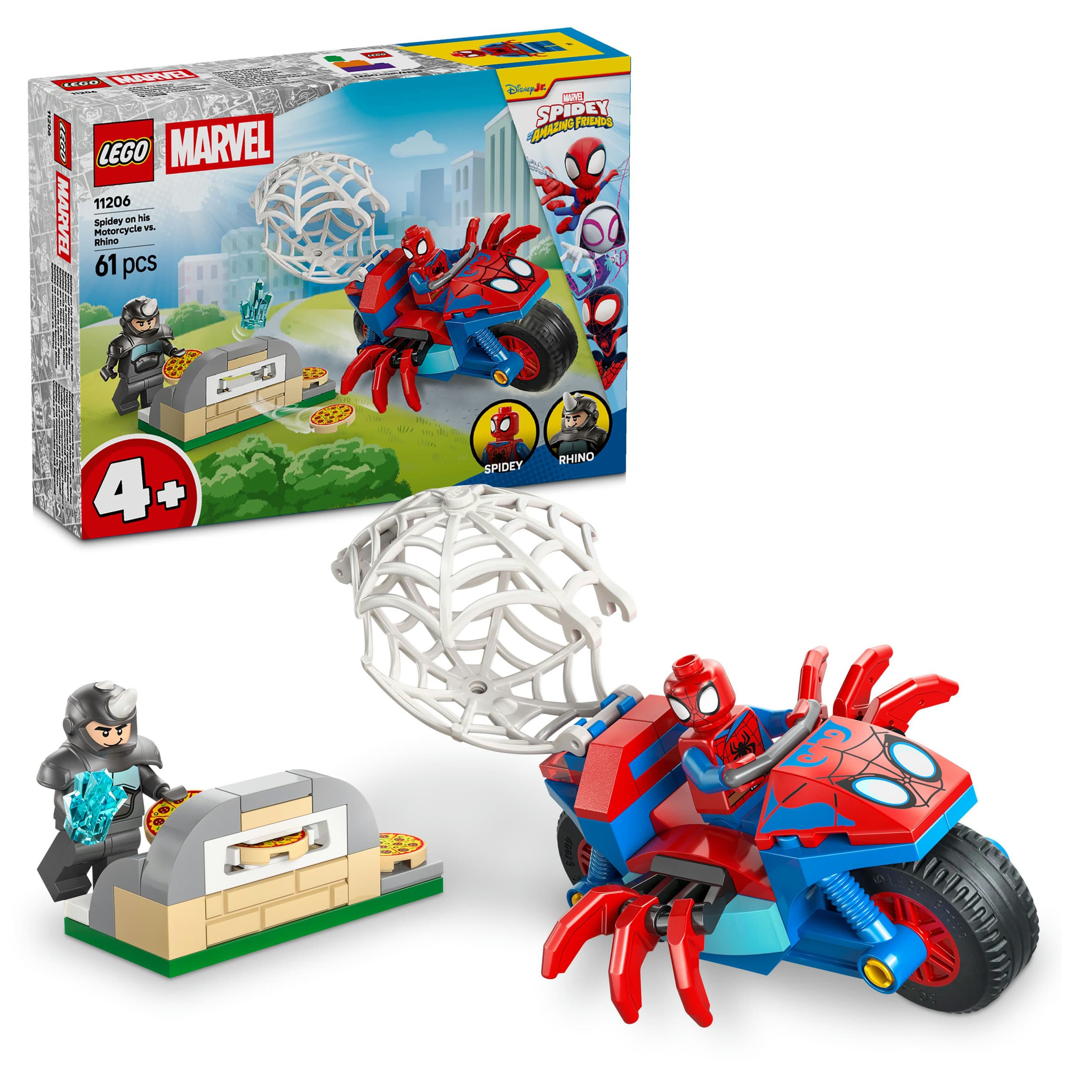 LEGO Marvel 11206 Spidey und seine Super-Freunde Spidey auf Motorrad vs. Rhino