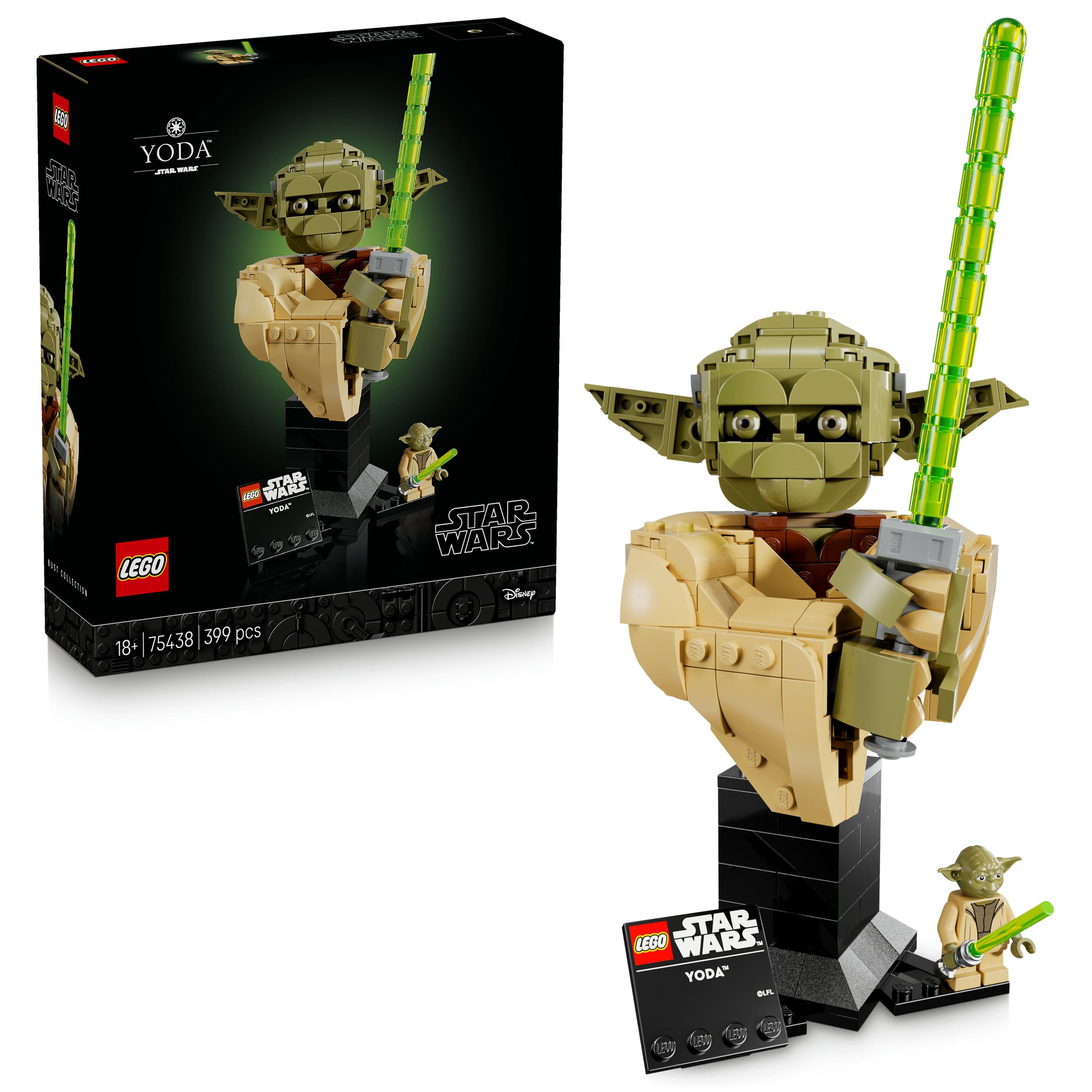 LEGO Star Wars 75438 Angriff der Klonkrieger Yoda Büste, Modellbau