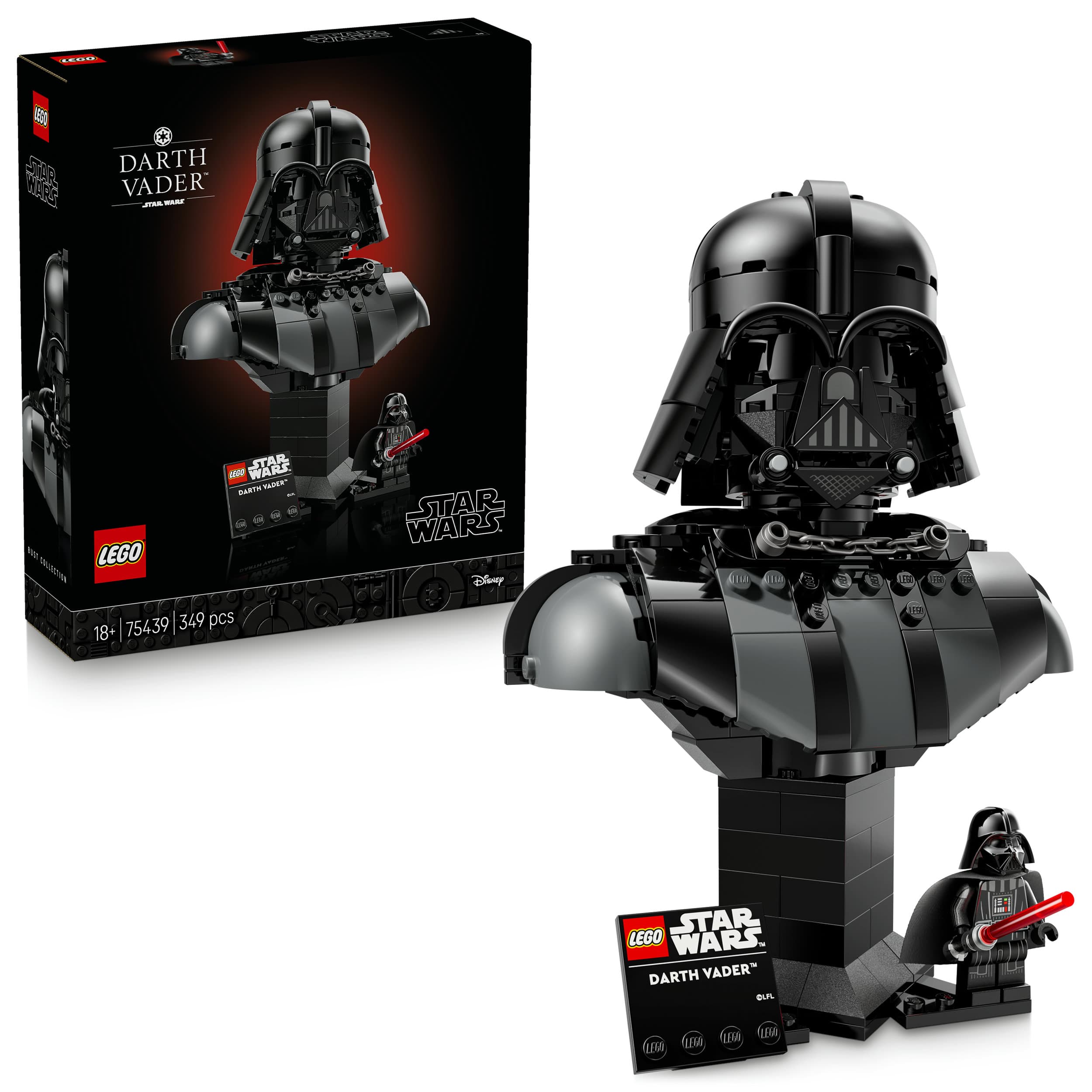 LEGO Star Wars 75439 Darth Vader Büste, Modellbau für Erwachsene
