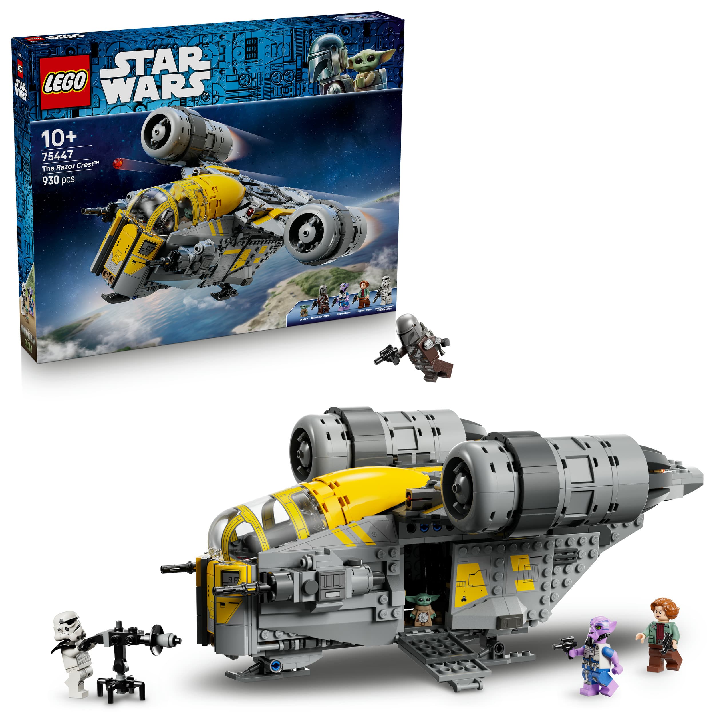 LEGO Star Wars 75447 Razor Crest, Modellbau mit Raumschiff ab 10 Jahren