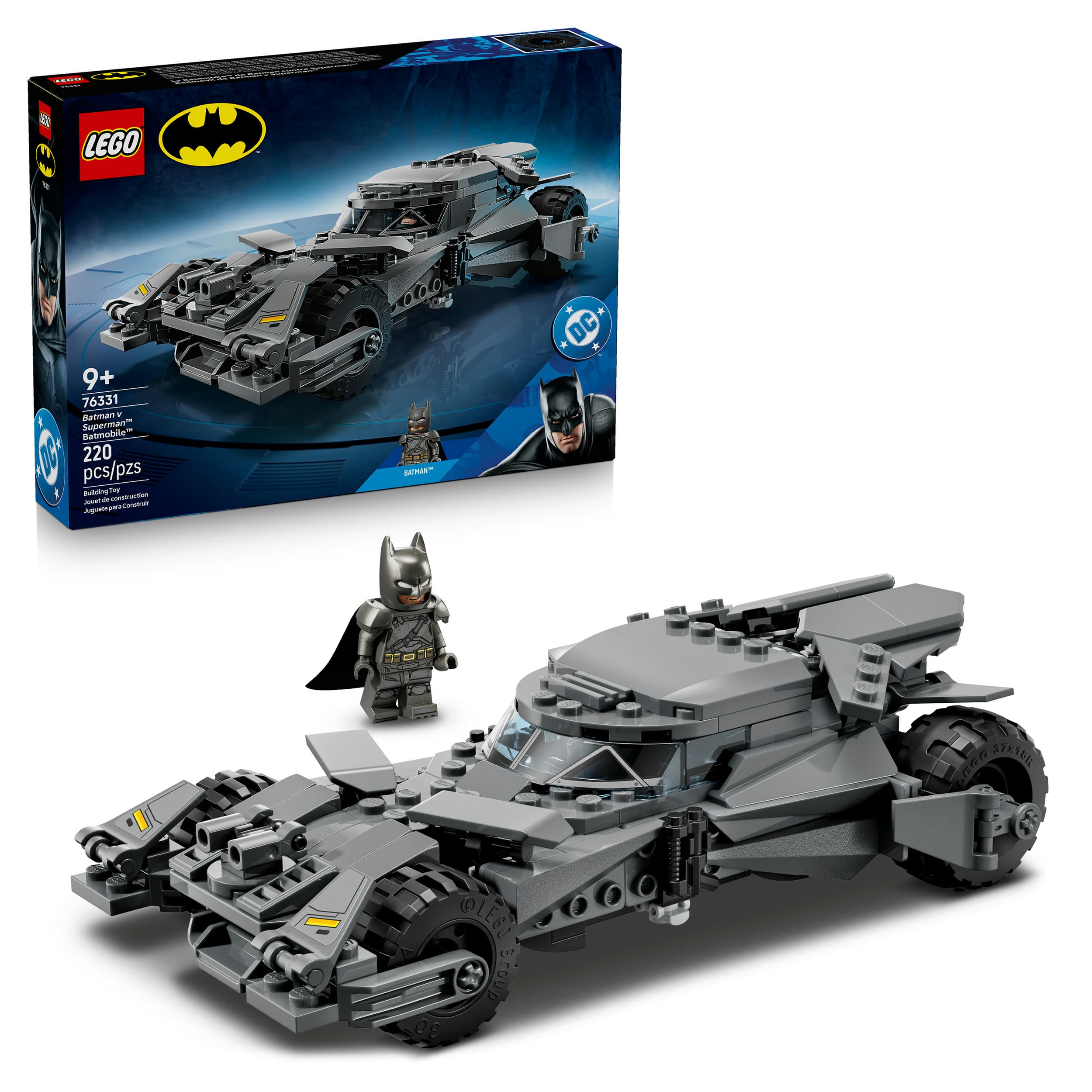LEGO DC Batman vs. Superman: Batmobil Spielzeug Kinder Modellbau 76331