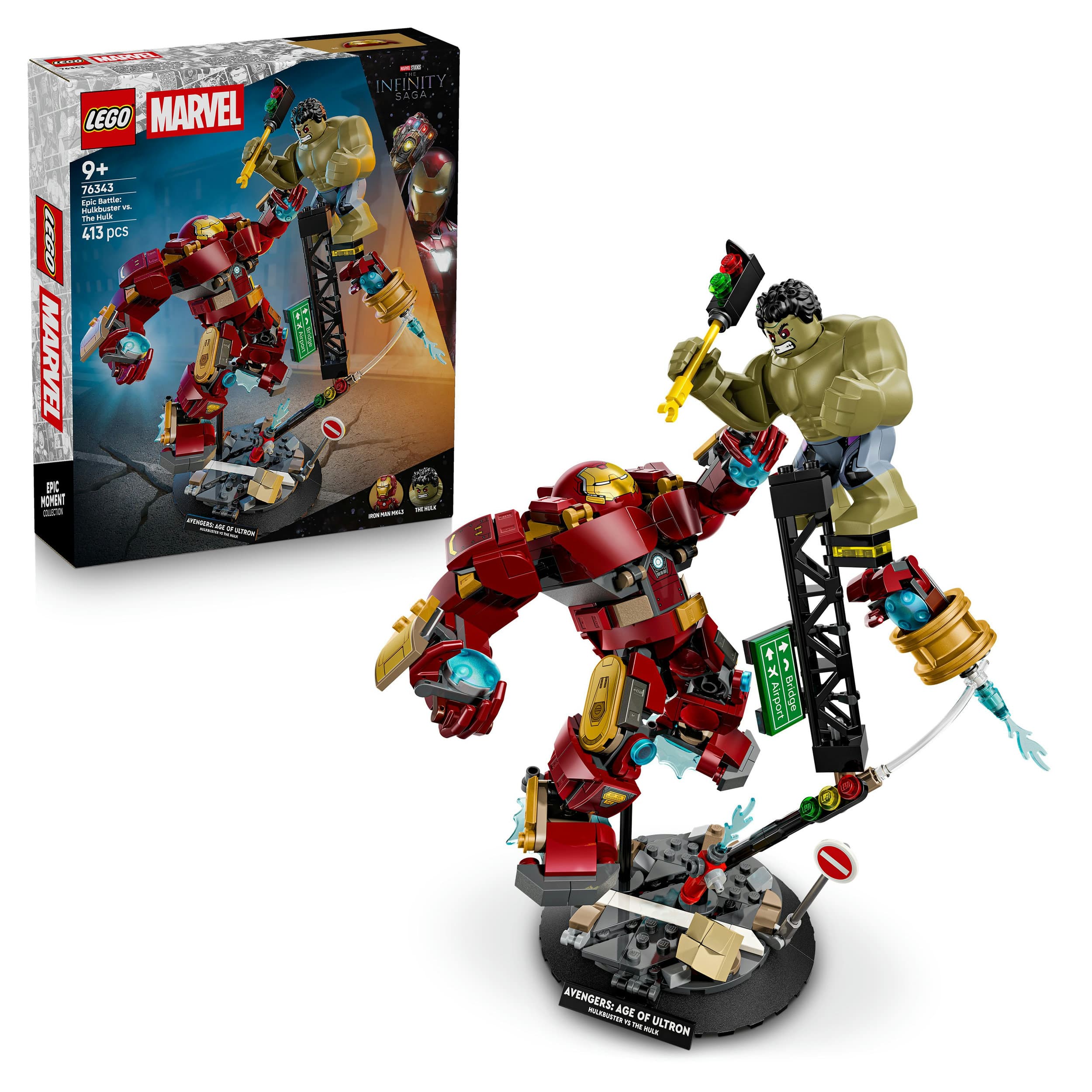 LEGO Marvel 76343 Duell der Giganten: Hulkbuster vs. Hulk