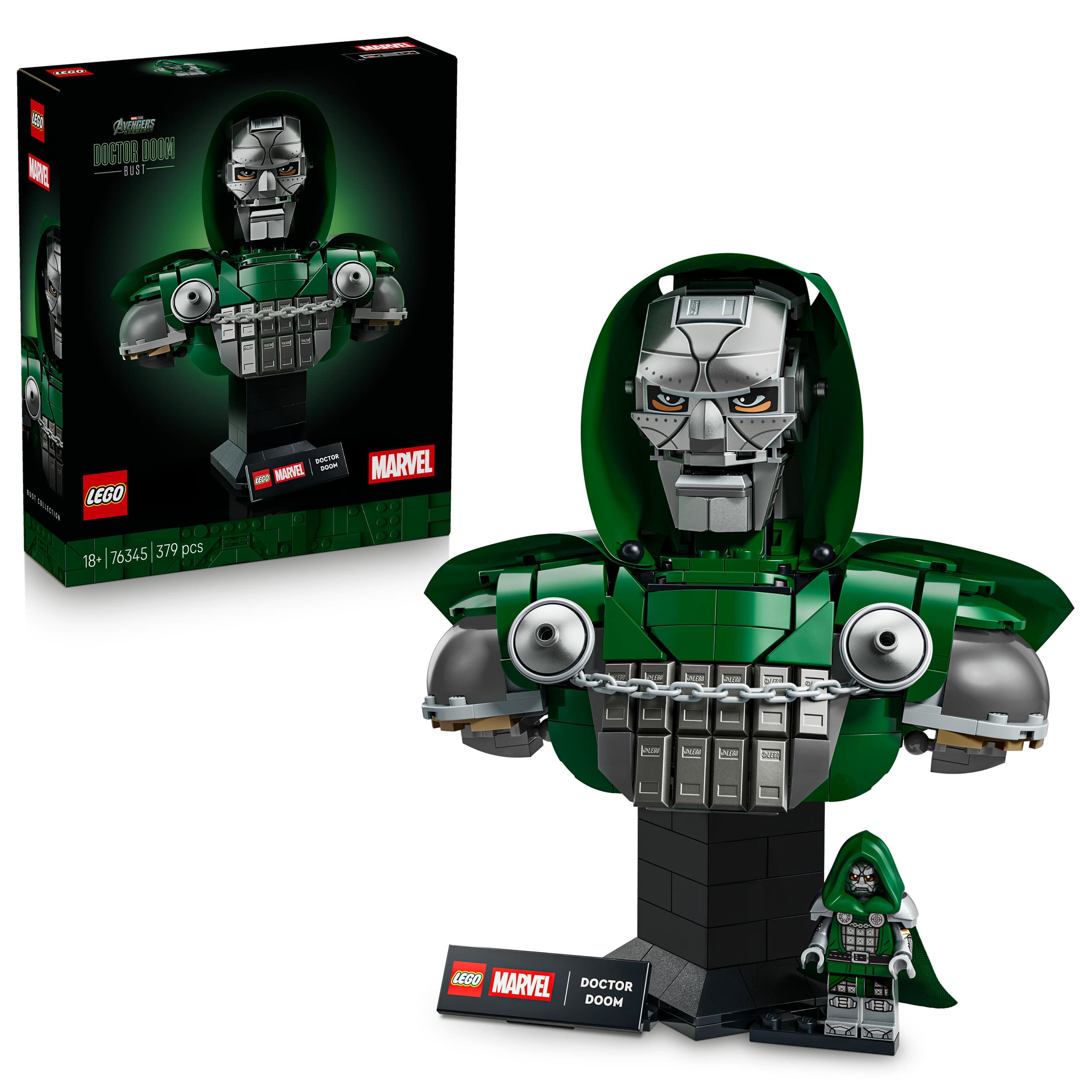 LEGO ǀ Marvel Doctor Doom Büste Modellbau zum Sammeln 76345