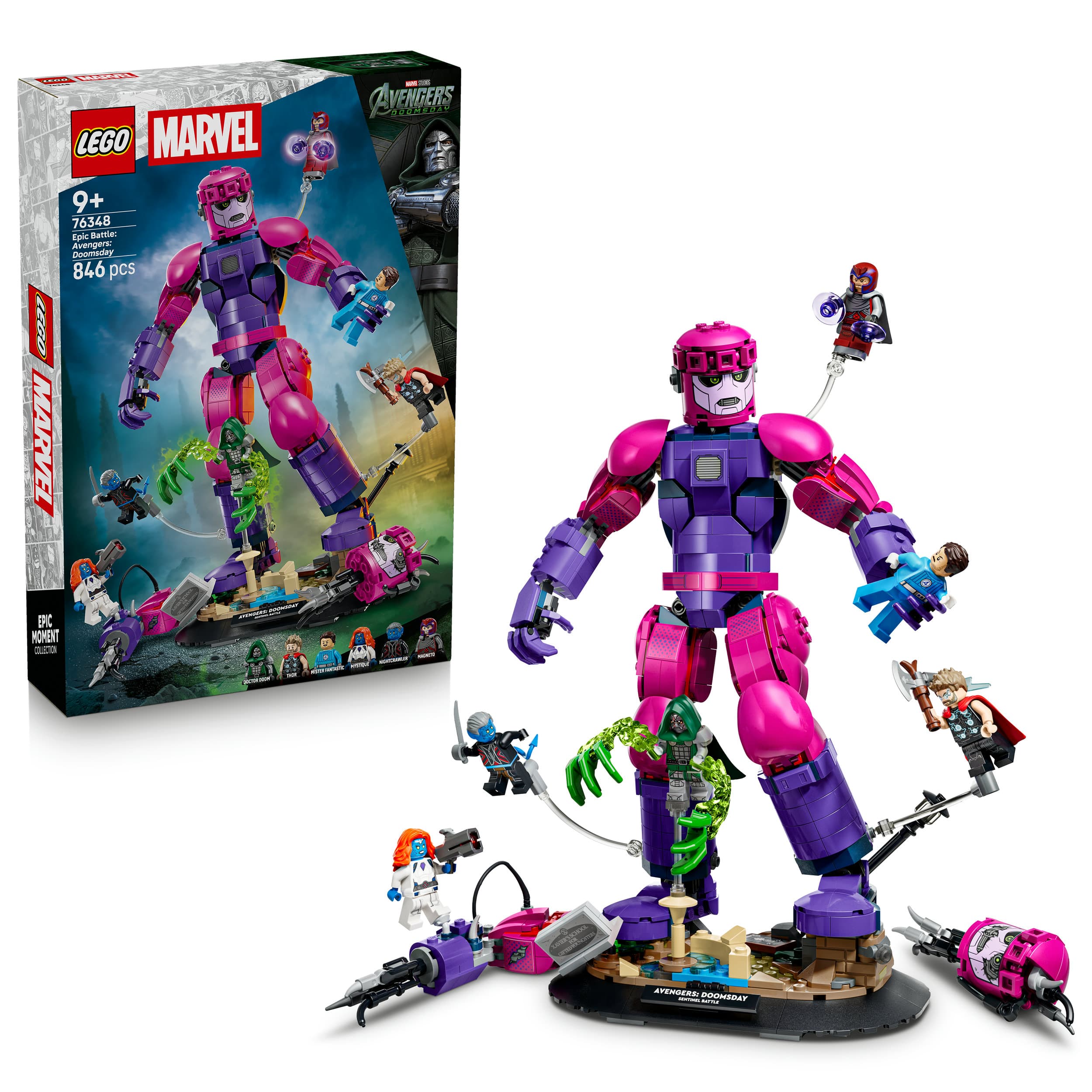 LEGO Marvel Legendärer Showdown: Avengers: Doomsday Modellbausatz 76348