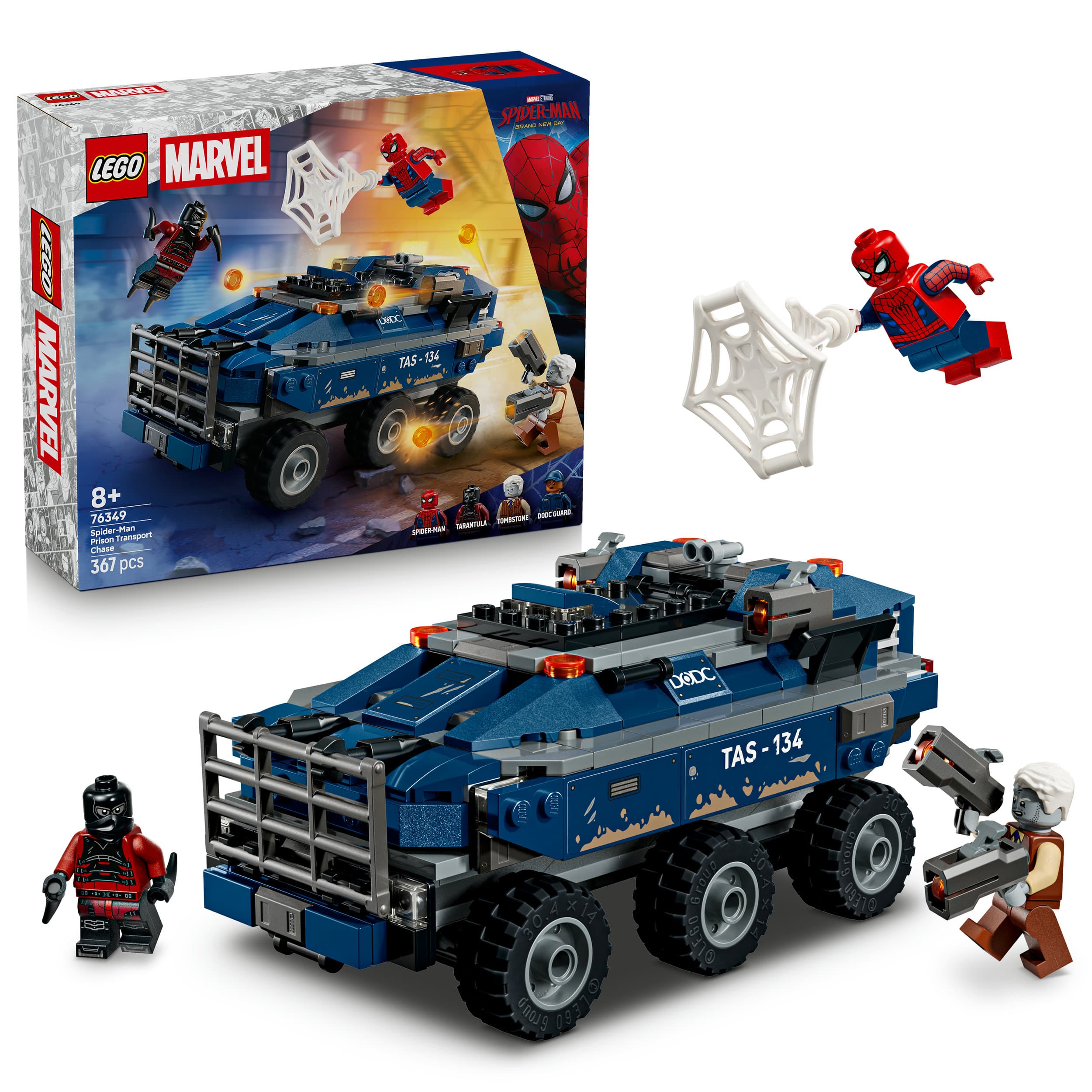 LEGO ǀ Marvel Spider-Man Jagt den Gefängnistransporter, Modellbau 76349