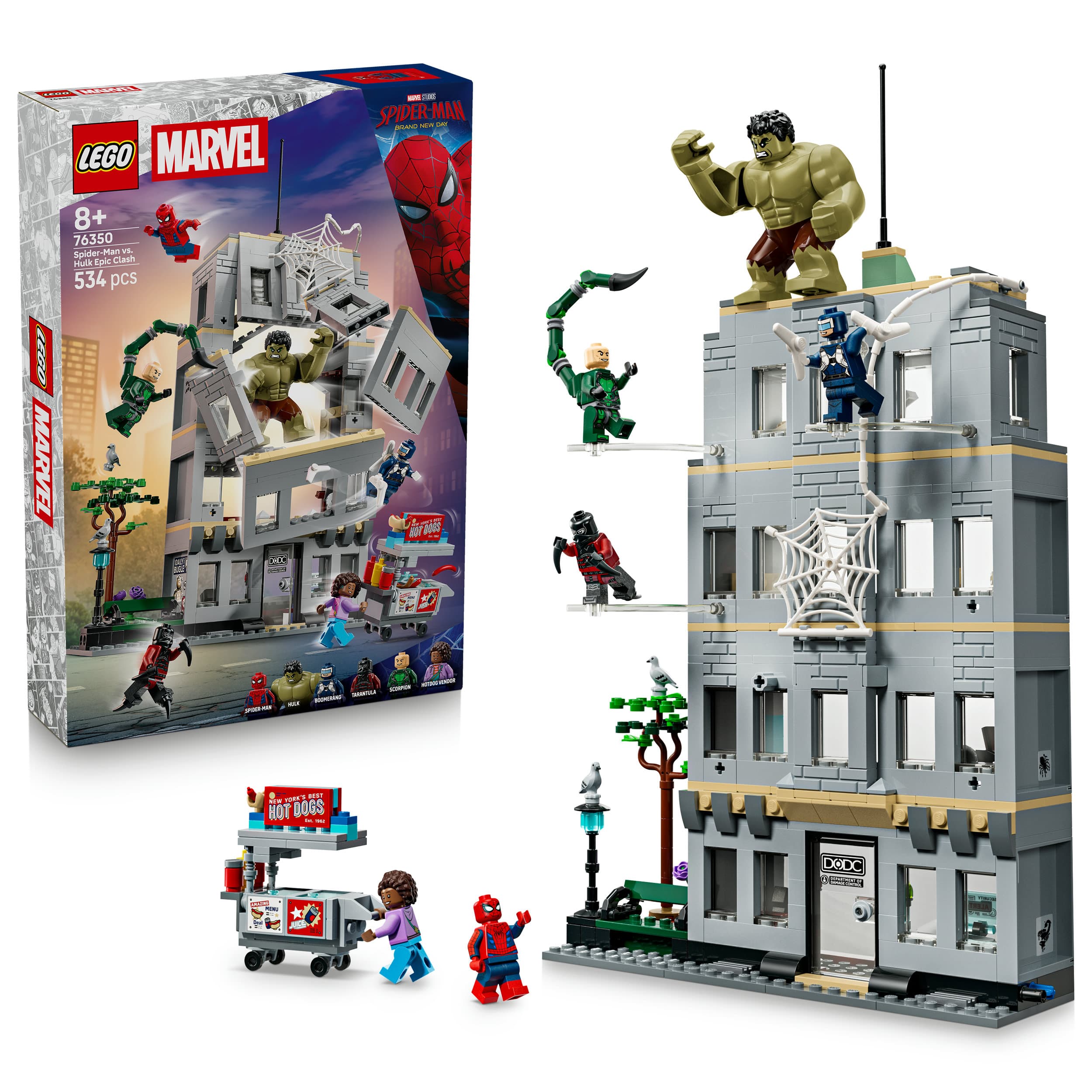 LEGO ǀ Marvel Großer Showdown: Spider-Man vs. Hulk, Spielzeug 76350