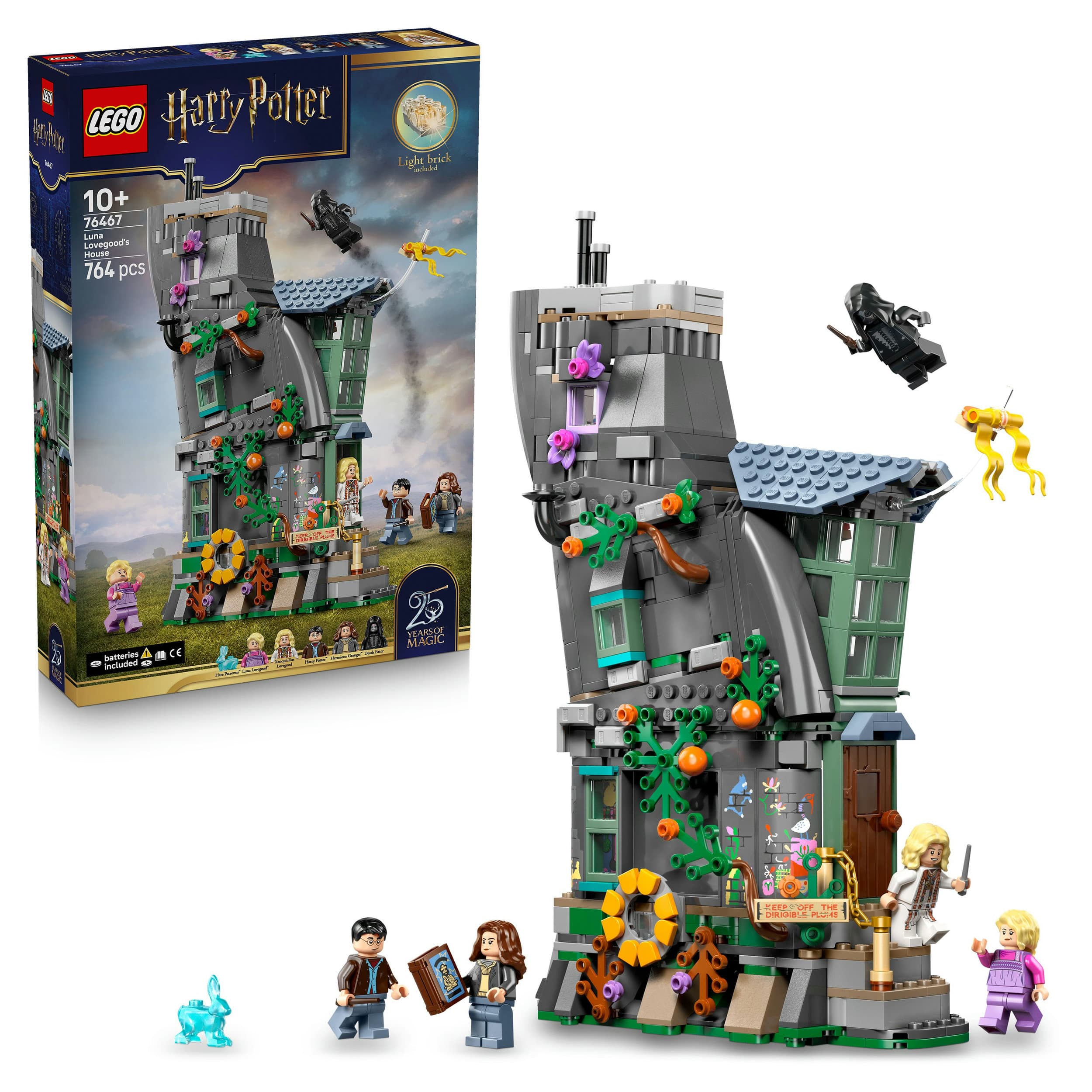 LEGO Harry Potter 76467 Luna Lovegoods Haus, Spielzeug ab 10 Jahren