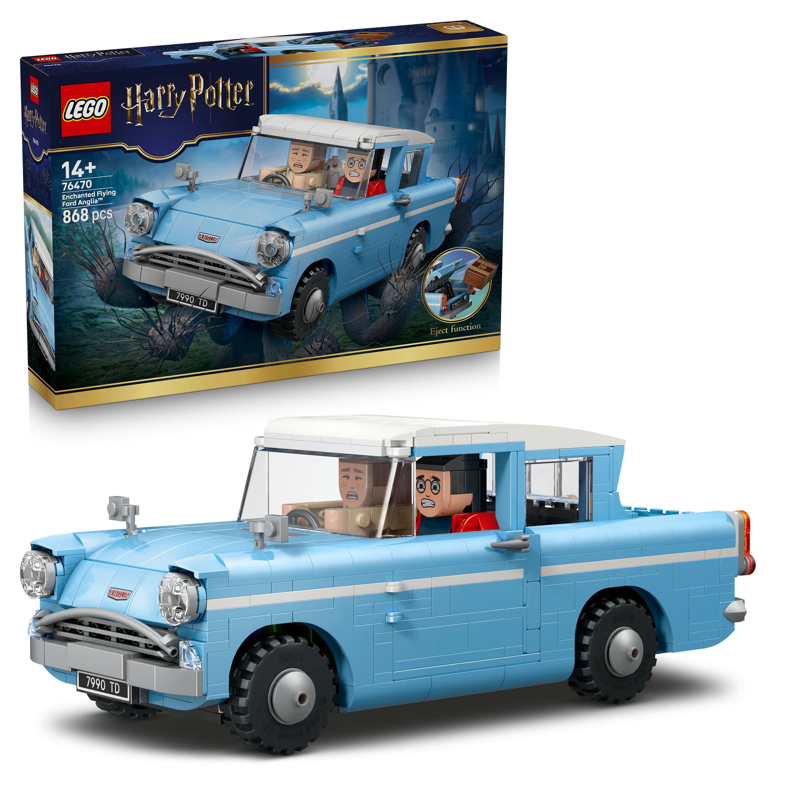 LEGO Harry Potter 76470 Fliegender Ford Anglia, Spielzeugauto ab 14