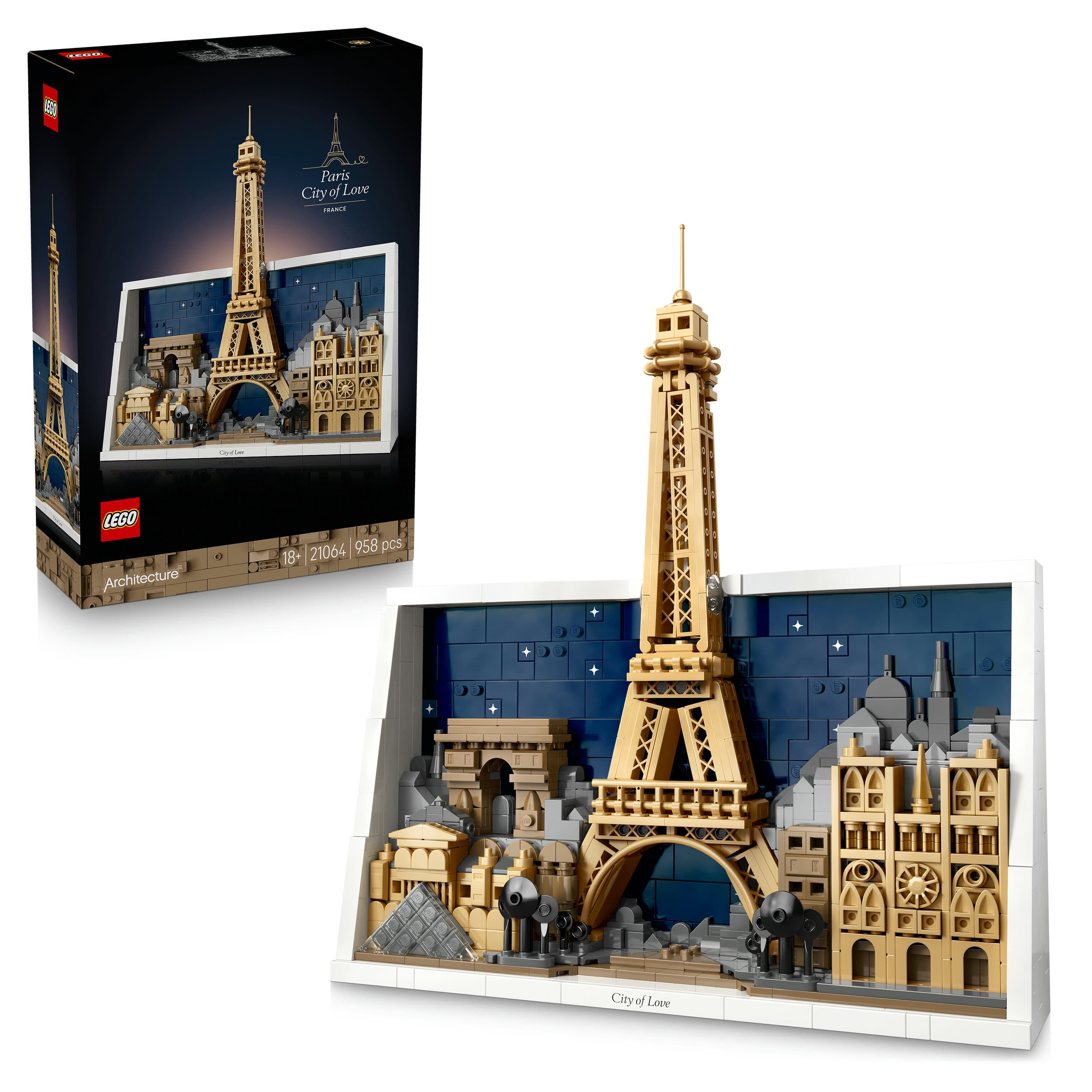 LEGO Architecture 21064 Paris – Stadt der Liebe, Wanddeko für Erwachsene